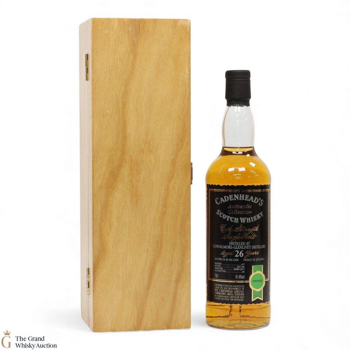 Convalmore-Glenlivet - 26 Year Old 1977 - Cadenhead's Authentic Collection