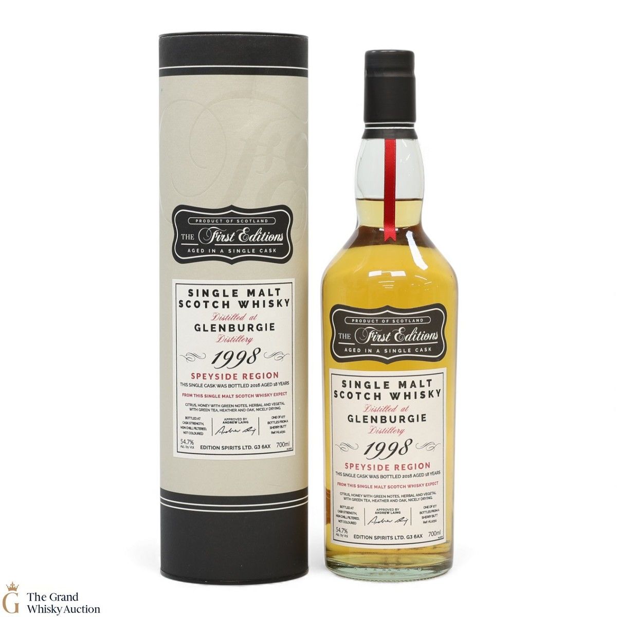 Glenburgie - 18 Year Old 1998 - Hunter Laing The First Editions