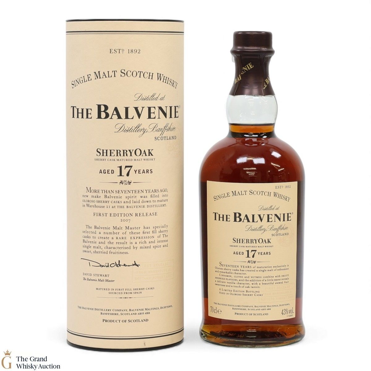 Balvenie - 17 Year Old - Sherry Oak - First Edition