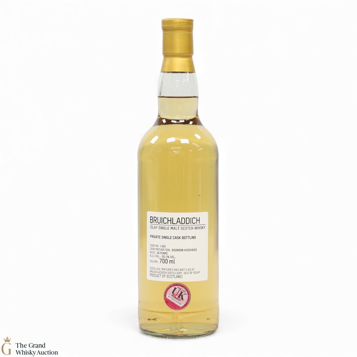 Bruichladdich - 19 Year Old - 1st Fill Bourbon Hogshead #1401 - Private Cask