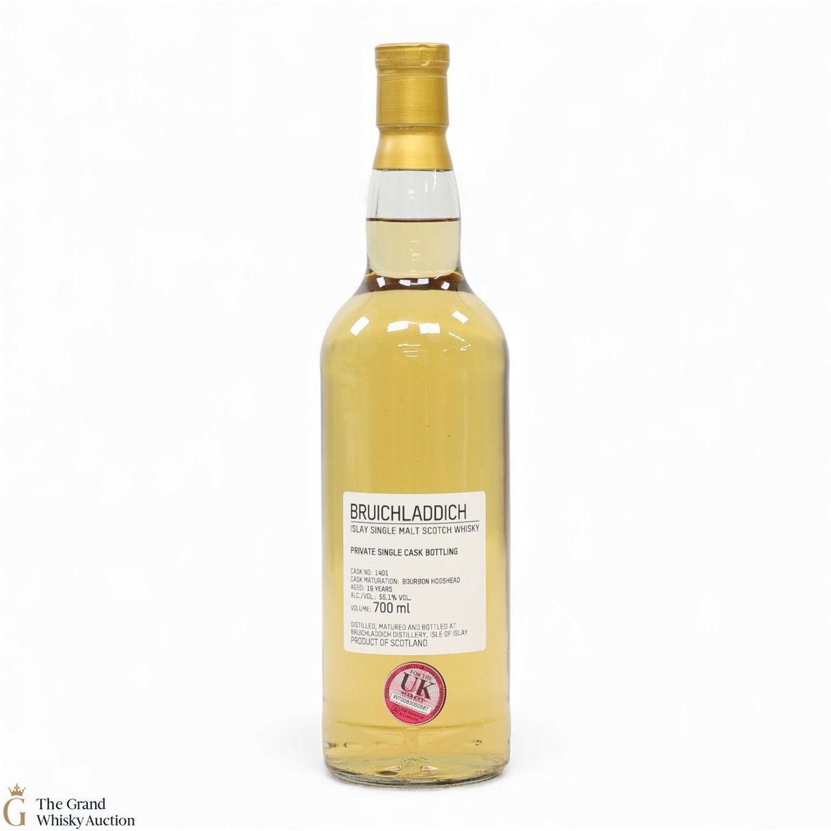 Bruichladdich - 19 Year Old - 1st Fill Bourbon Hogshead #1401 - Private Cask