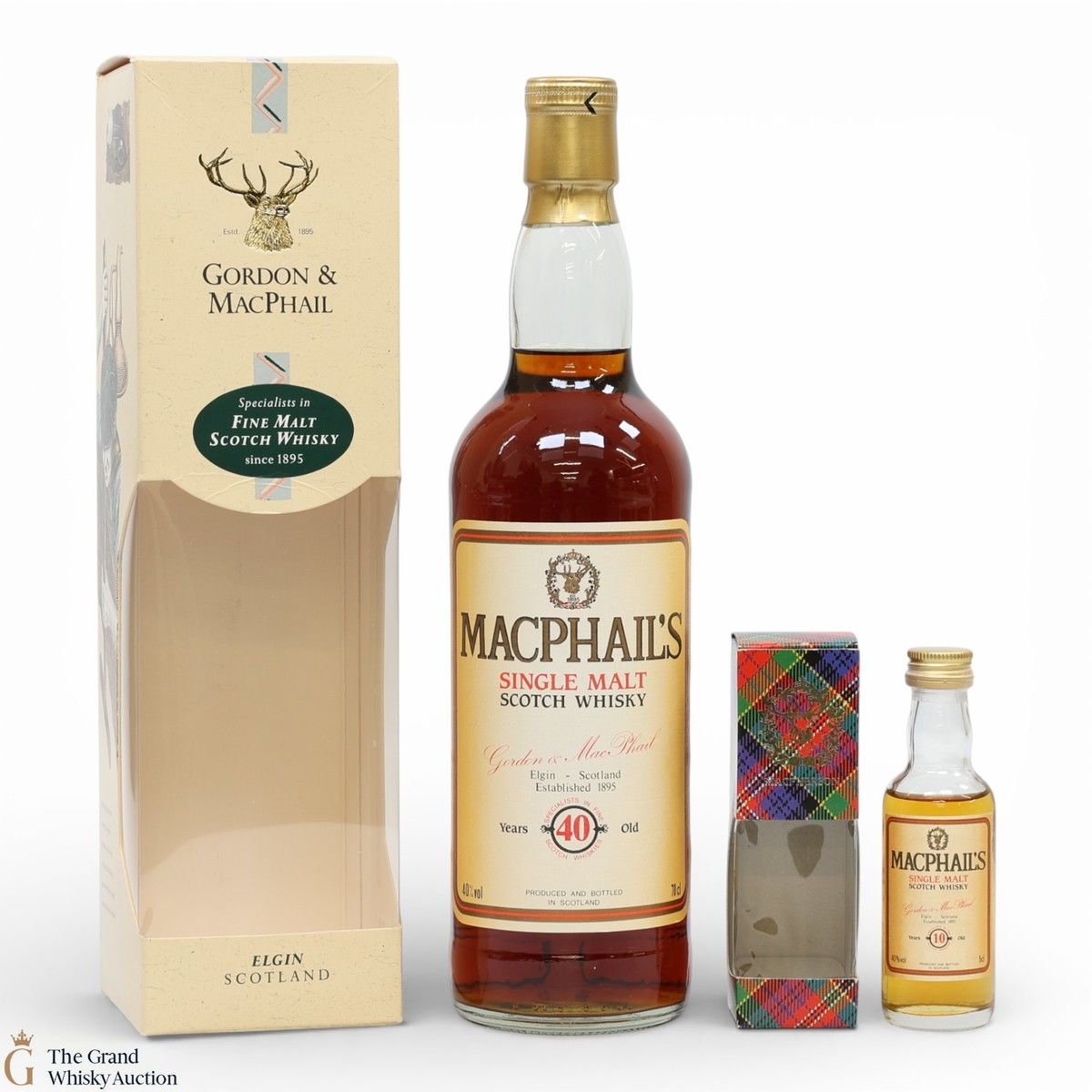 MacPhail's - 40 Year Old & 10 Year Old Mini (1 x 70cl & 1 x 5cl)