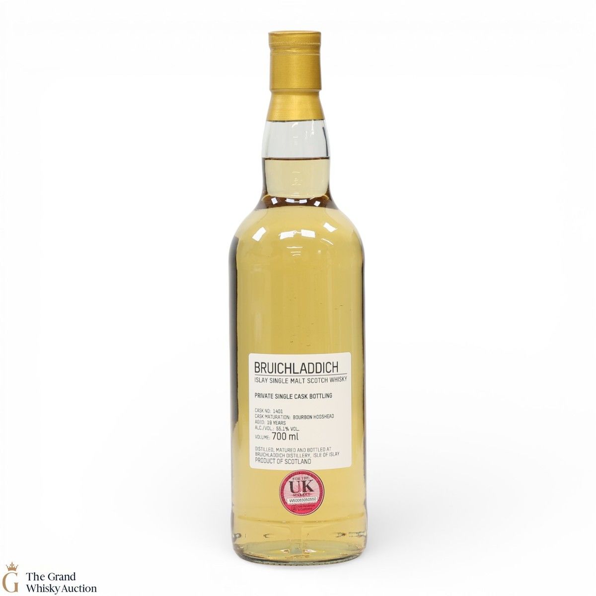 Bruichladdich - 19 Year Old - 1st Fill Bourbon Hogshead #1401 - Private Cask