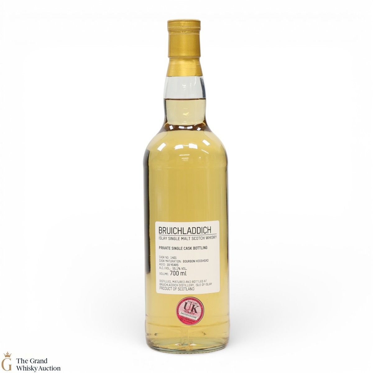 Bruichladdich - 19 Year Old - 1st Fill Bourbon Hogshead #1401 - Private Cask