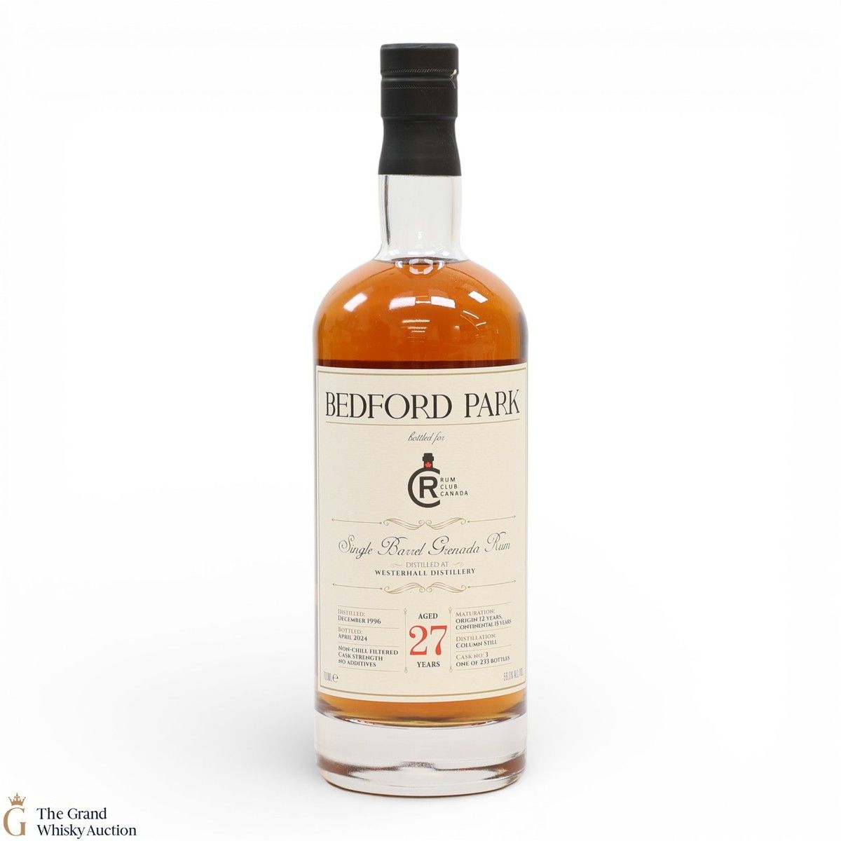 Westerhall - 27 Year Old 1996 - Single Barrel Rum - Bedford Park Rum