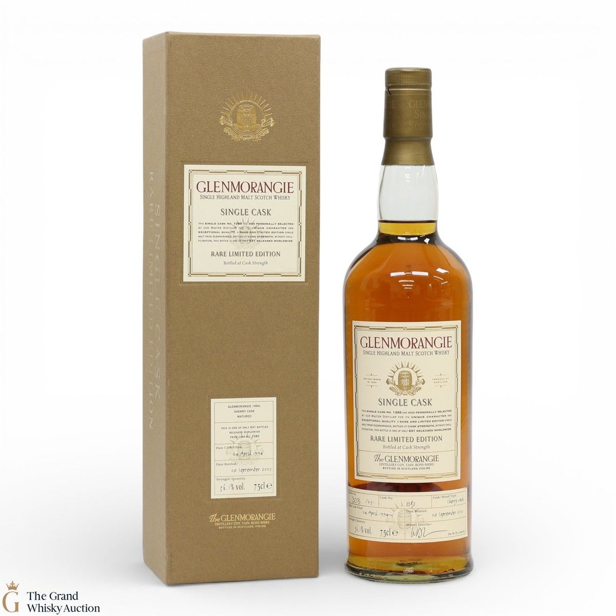 Glenmorangie - 1994 Single Cask #1385 - Rare Limited Edition (75cl)