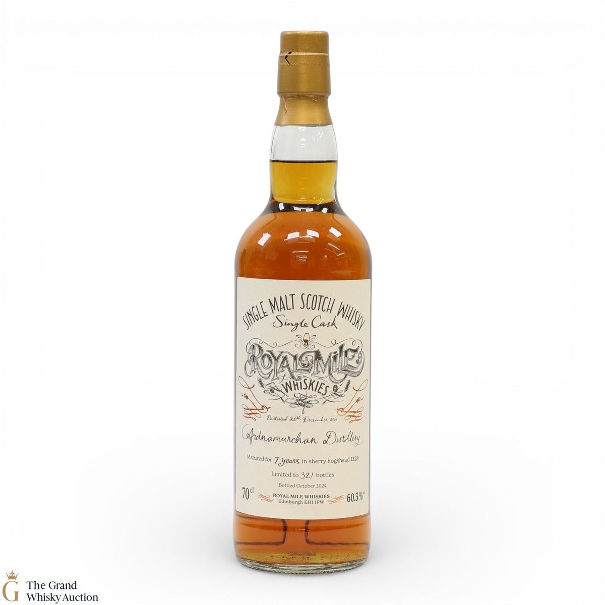 Ardnamurchan - 7 Year Old 2016 - Single Cask #1328 Royal Mile Whiskies