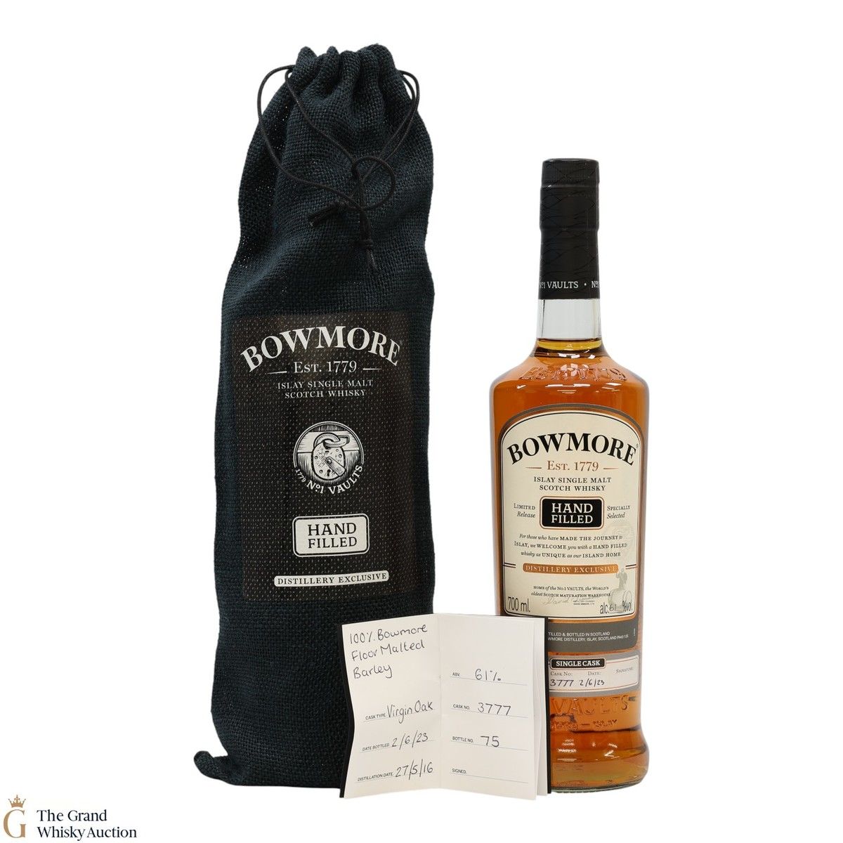 Bowmore - 7 Year Old - 2016 Hand Filled - Cask #3777