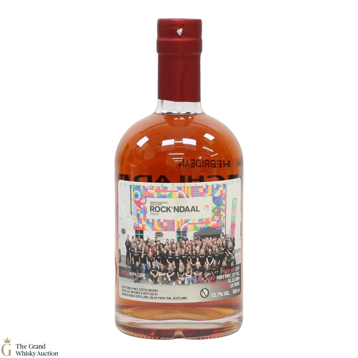 Bruichladdich - 18 Year Old Port Pipe #1547 - Valinch Rock'ndaal Fèis Ìle 2023 (50cl)