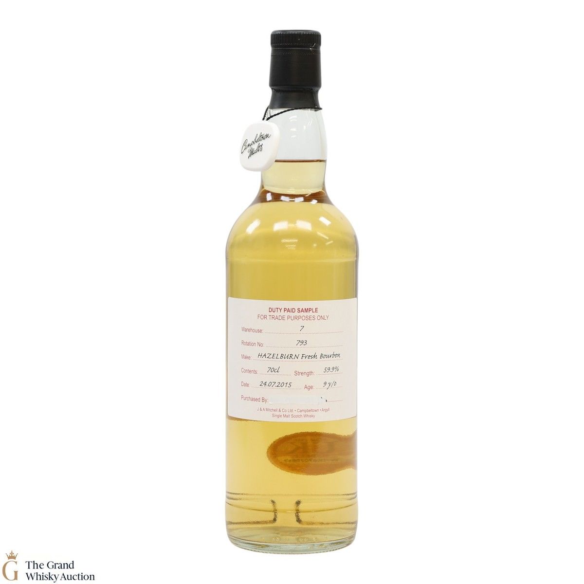 Hazelburn - 9 Year Old 2015 Fresh Bourbon - Duty Paid Sample 59.9%