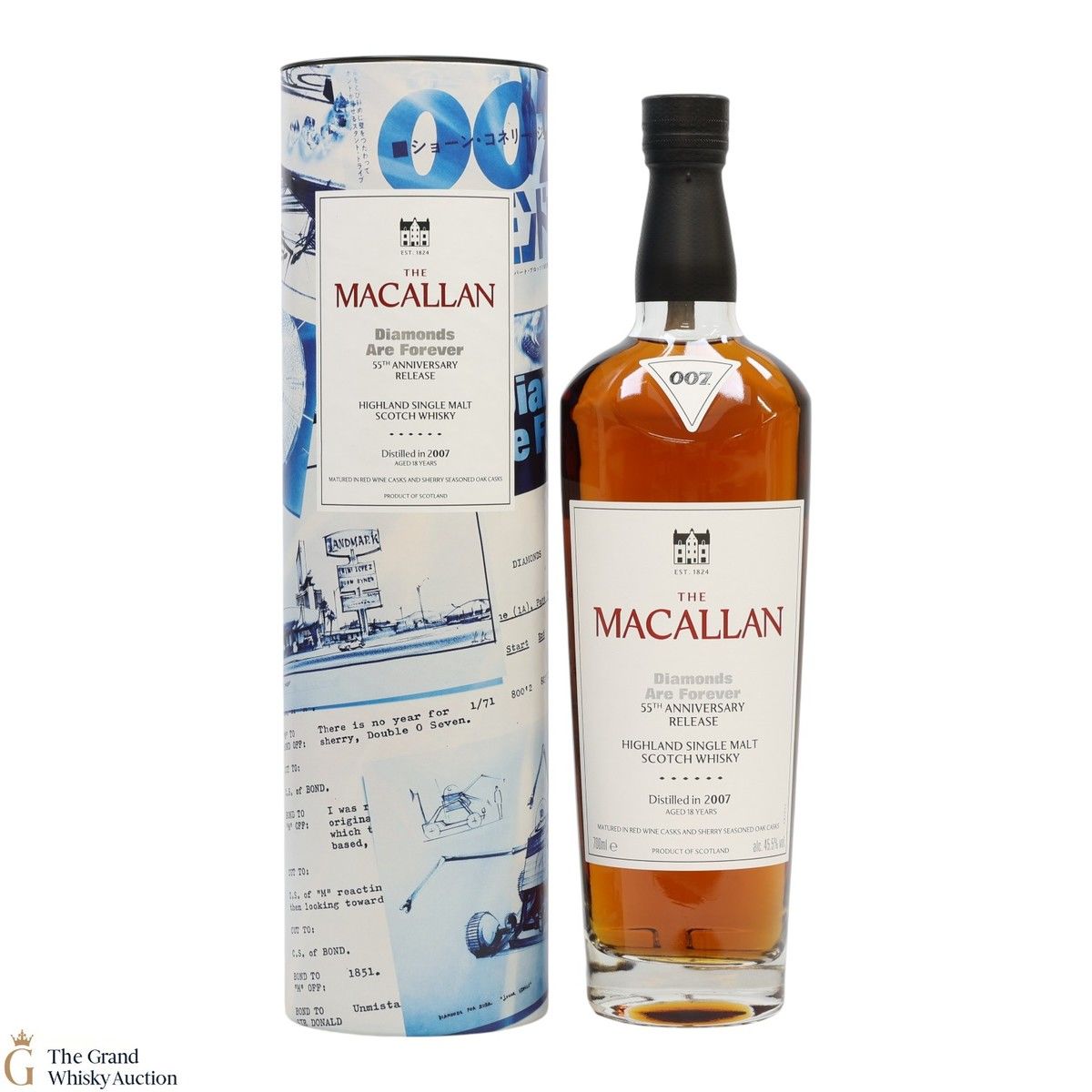 Macallan - 18 Year Old 2007 - James Bond 55th Anniversary - Diamonds Are Forever