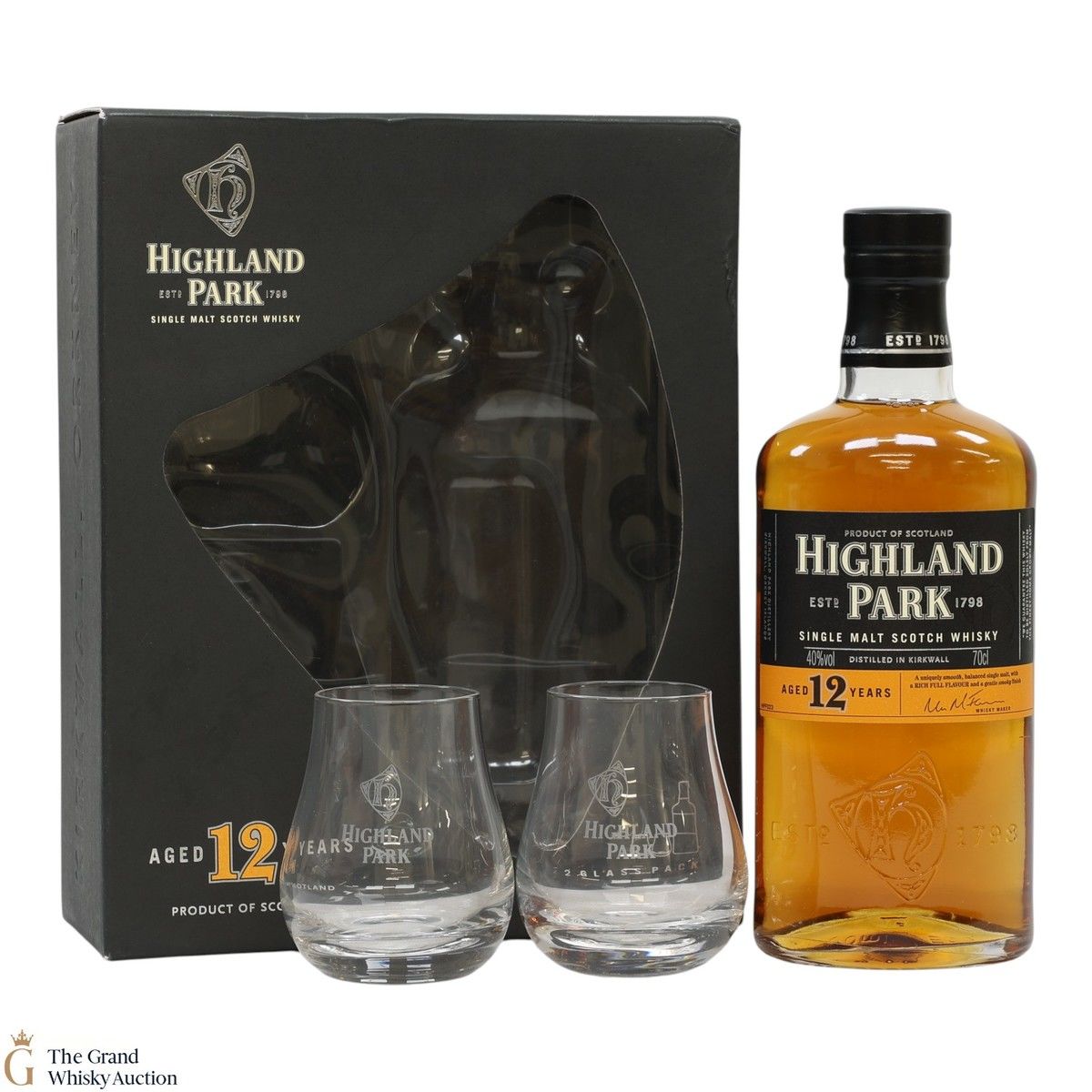 Highland Park - 12 Year Old Gift Set with 2 x Glasses