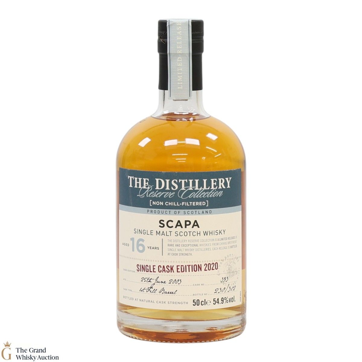 Scapa - 16 Year Old 2003 - Single Cask #393 - Distillery Reserve (50cl)