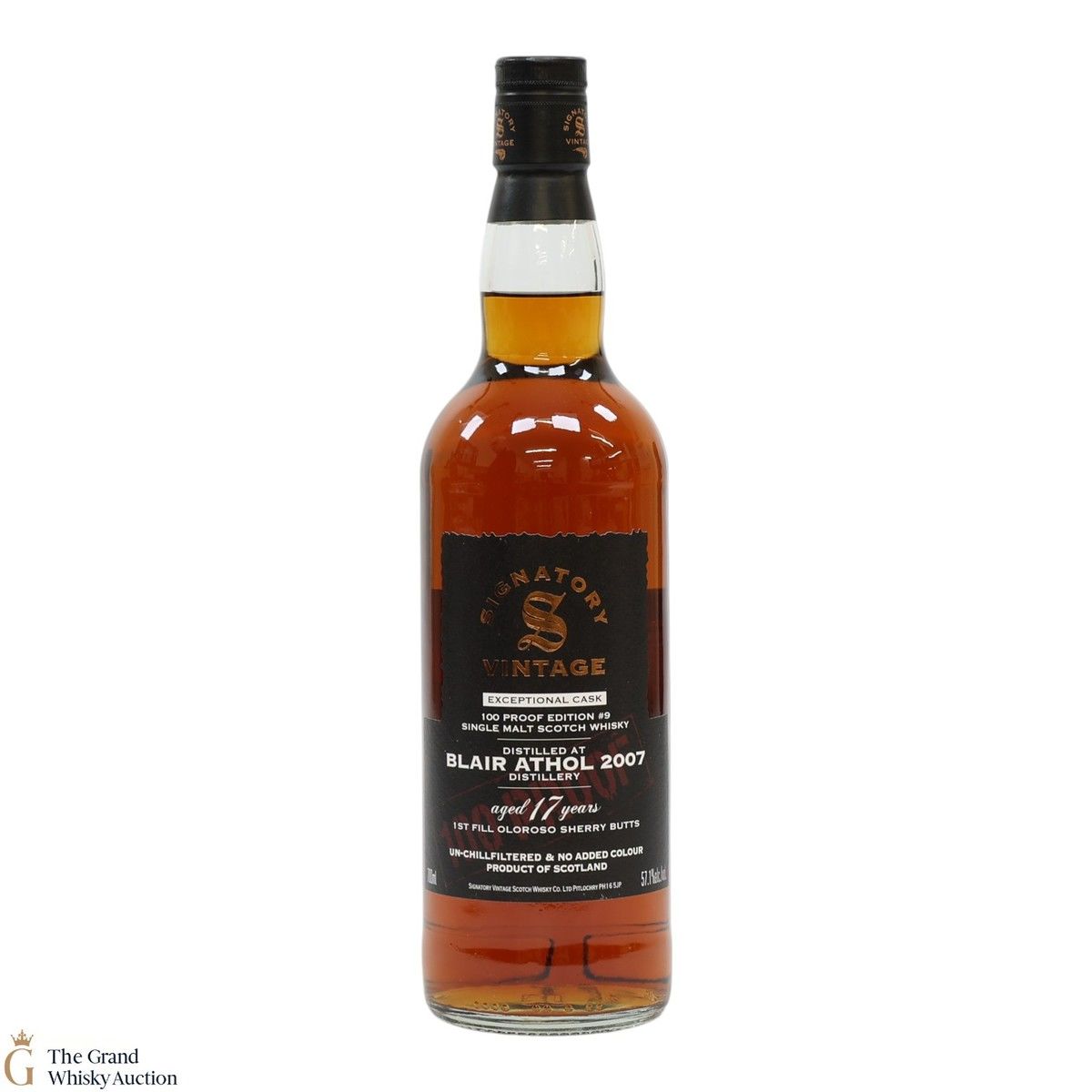 Blair Athol - 17 Year Old 2007 - 100 Proof Edition #9 - Signatory Vintage 