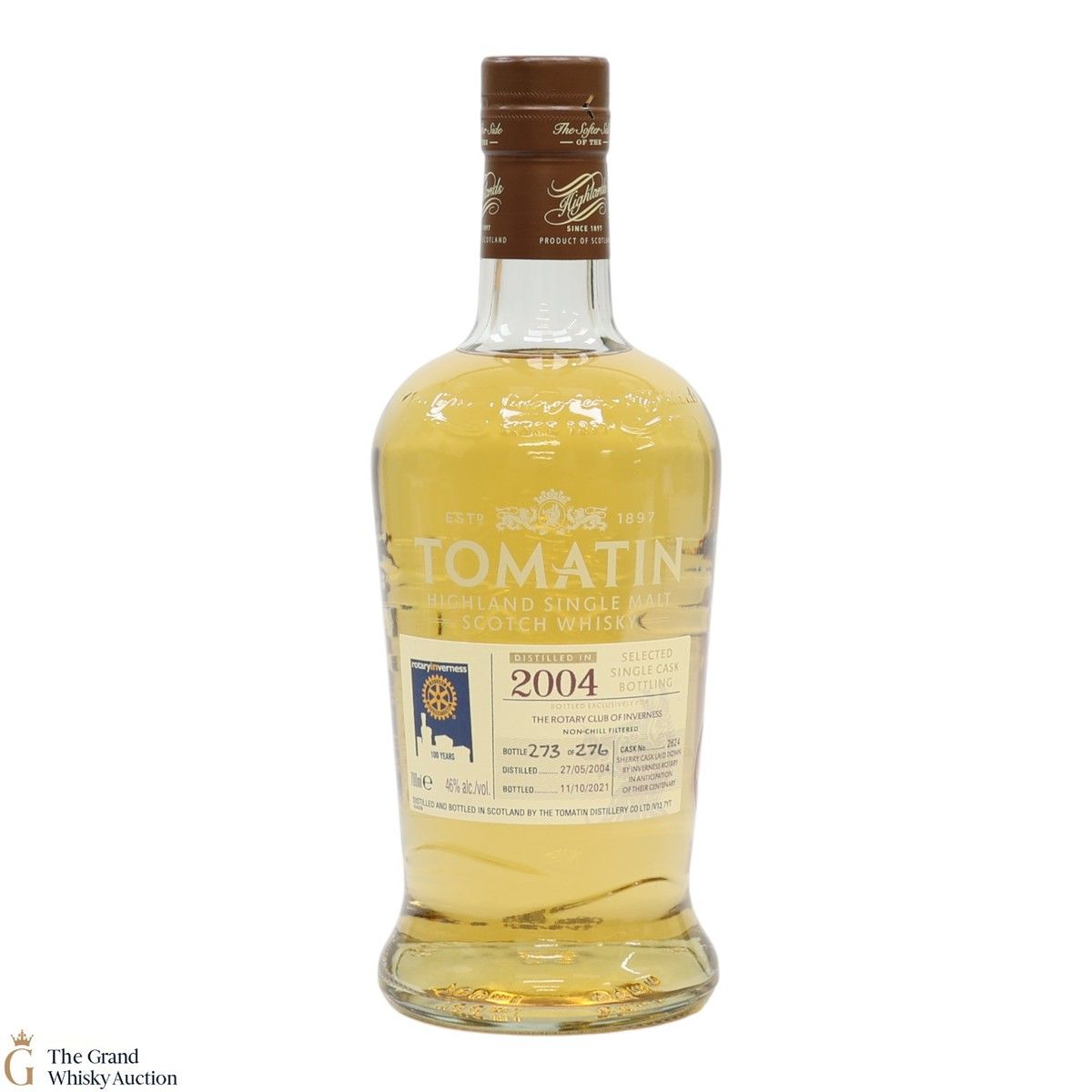 Tomatin - 17 Year Old 2004 - Selected Single Cask Bottling #2624 - The Rotary Club Of Inverness