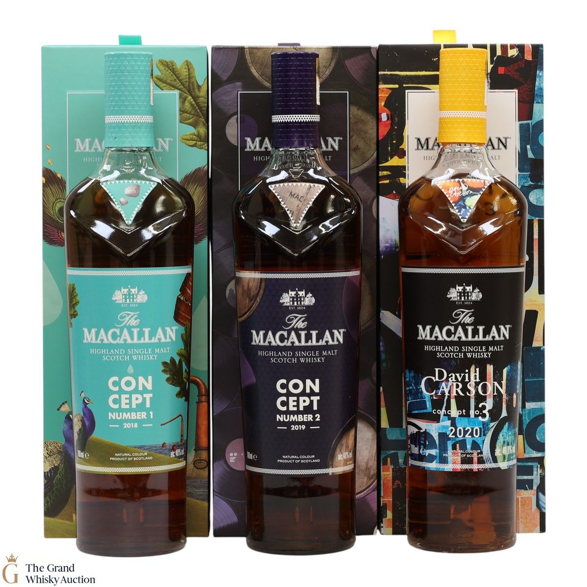 Macallan - Concept No.1, No.2 + No.3 (3 x 70cl)