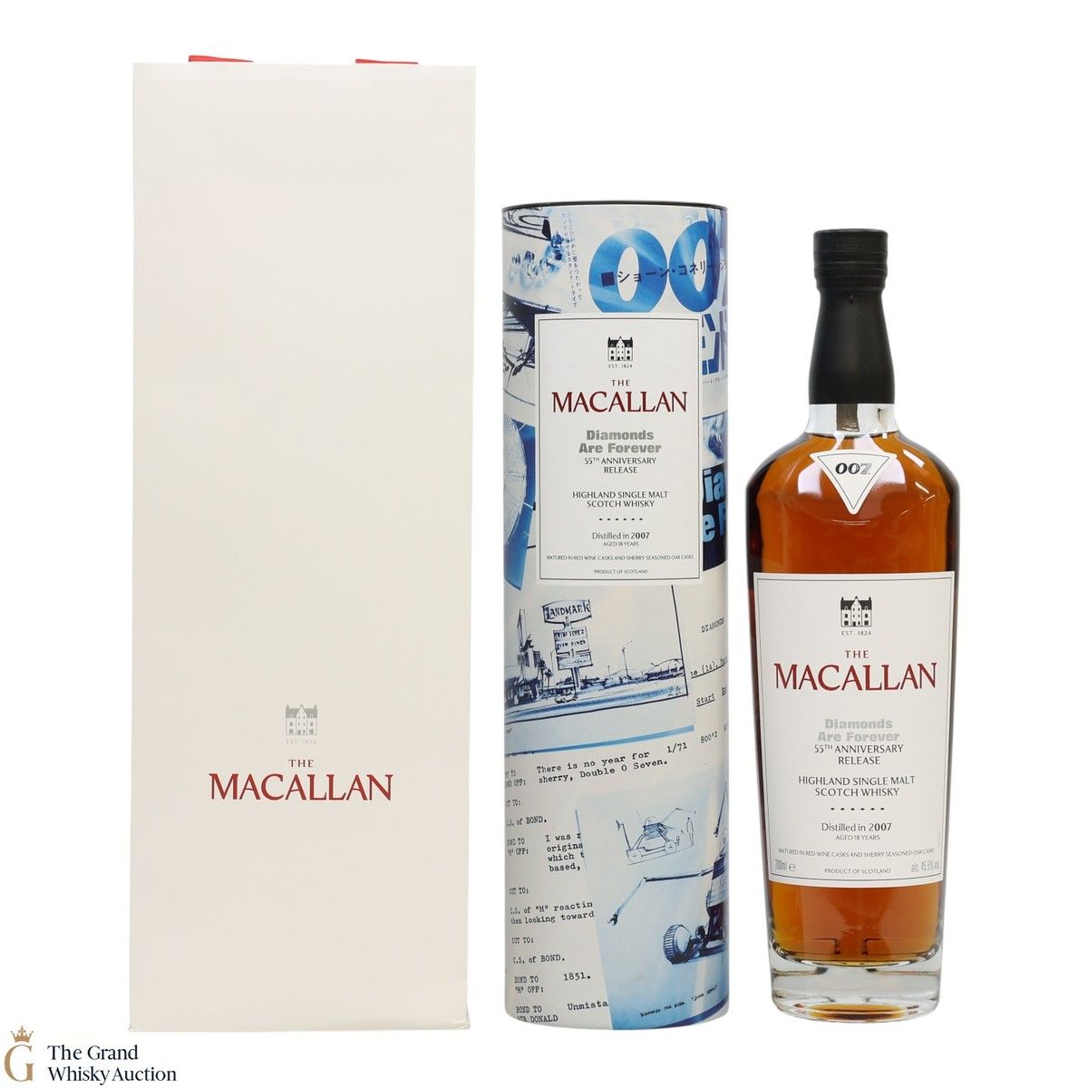 Macallan - 18 Year Old 2007 - James Bond 55th Anniversary - Diamonds Are Forever