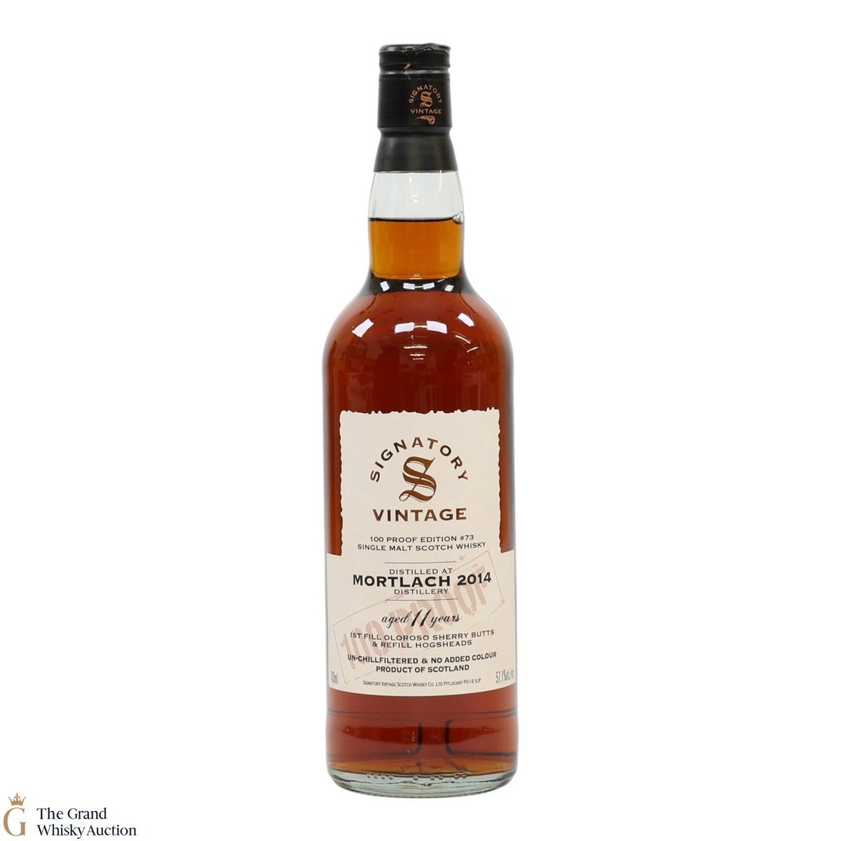 Mortlach - 11 Year Old 2014 - Signatory Vintage 100 Proof Edition #73