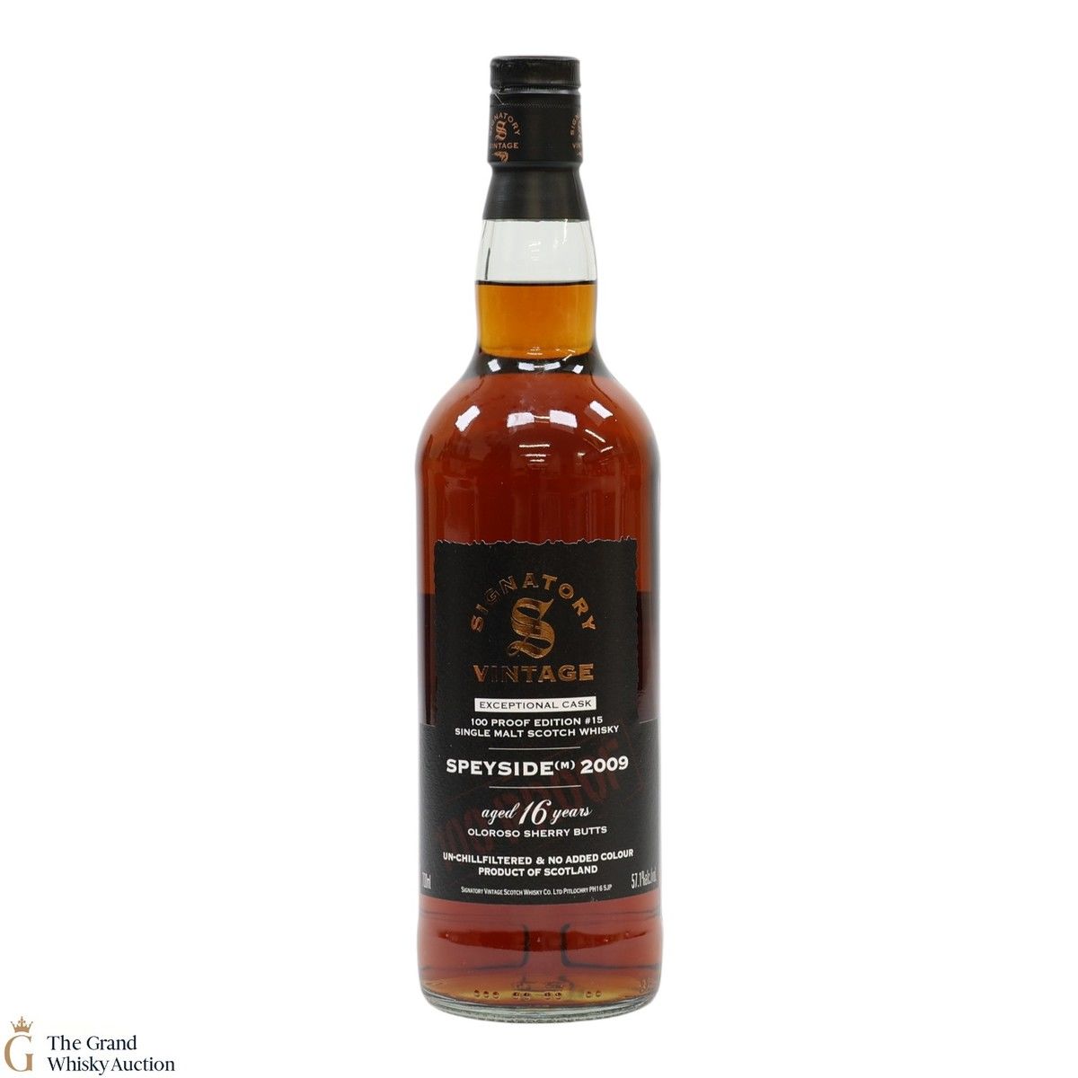 Speyside - 16 Year Old 2009 - Signatory Vintage 100 Proof Edition #15 - Exceptional Cask