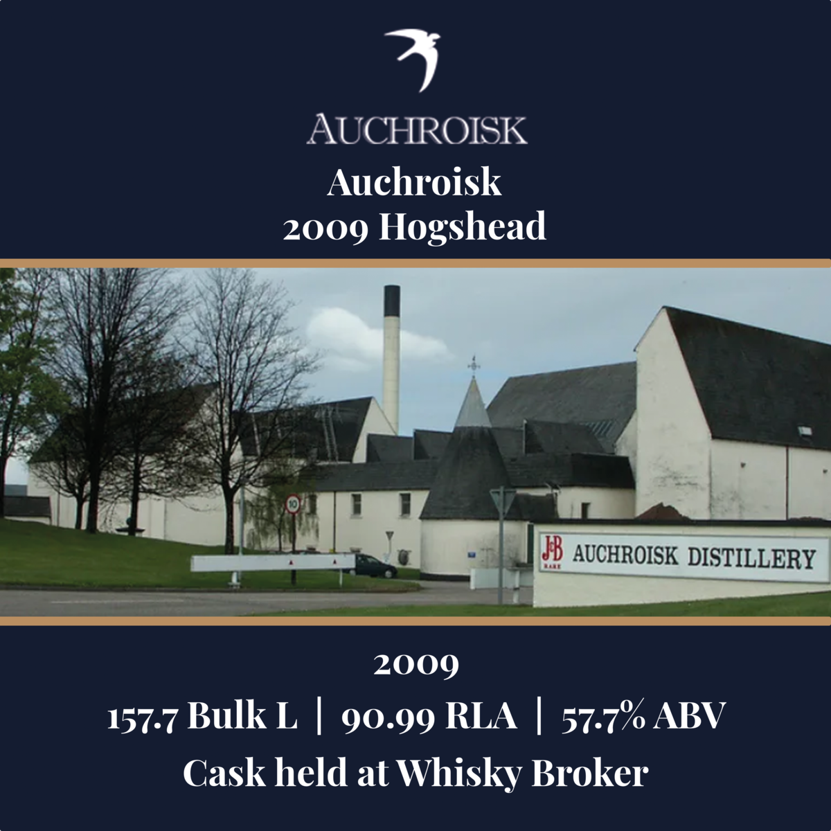 Auchroisk - 2009 Hogshead - 157.7 Bulk L 57.7% ABV| Held In Bond