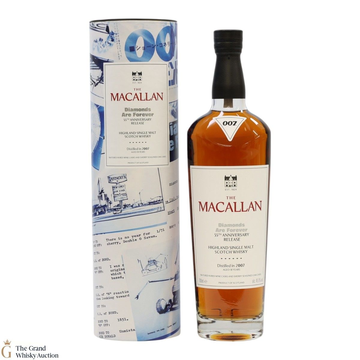 Macallan - 18 Year Old 2007 - James Bond 55th Anniversary - Diamonds Are Forever