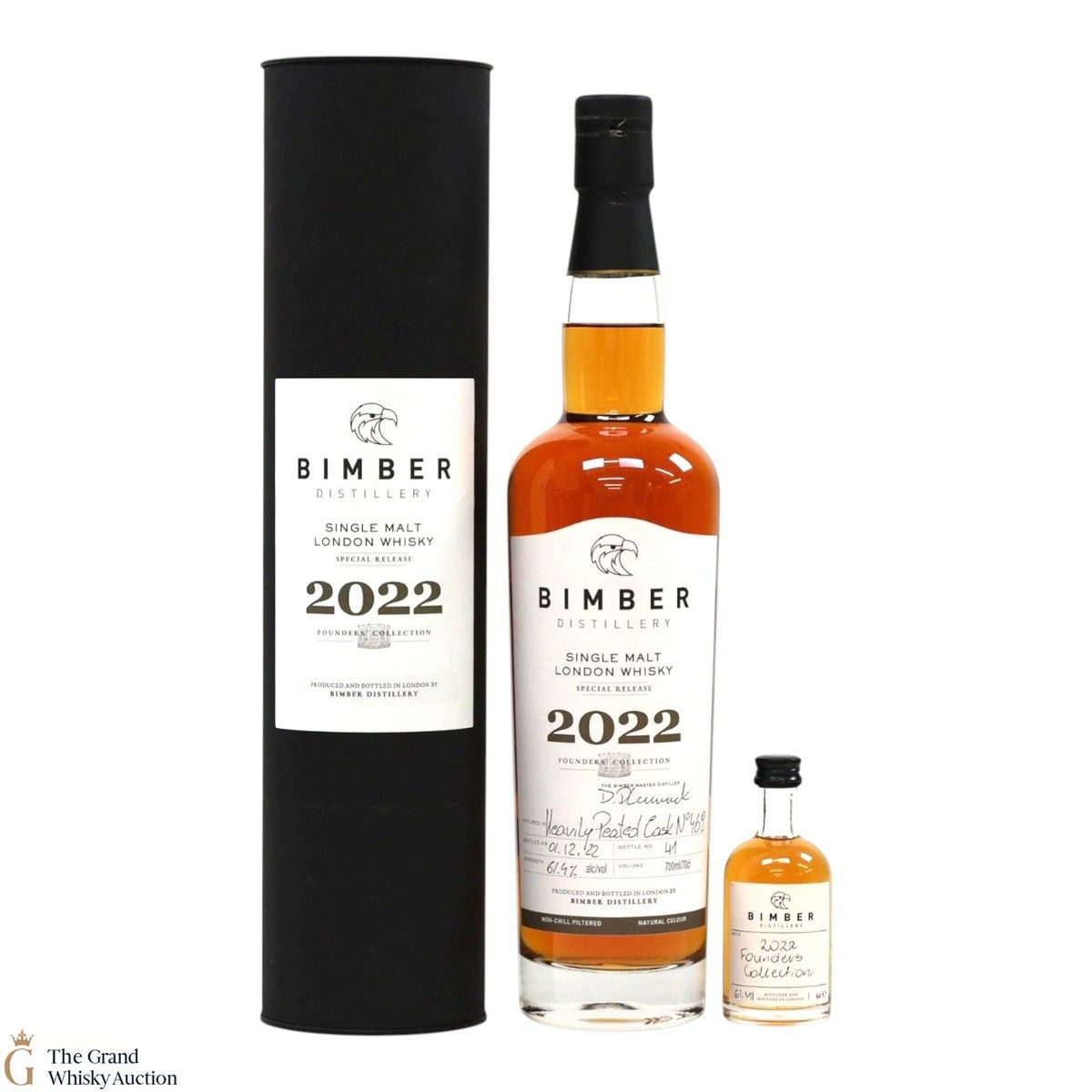 Bimber - Heavily Peated Single Cask #469 - Founder’s Collection 2022 (1x70cl & 1x5cl)