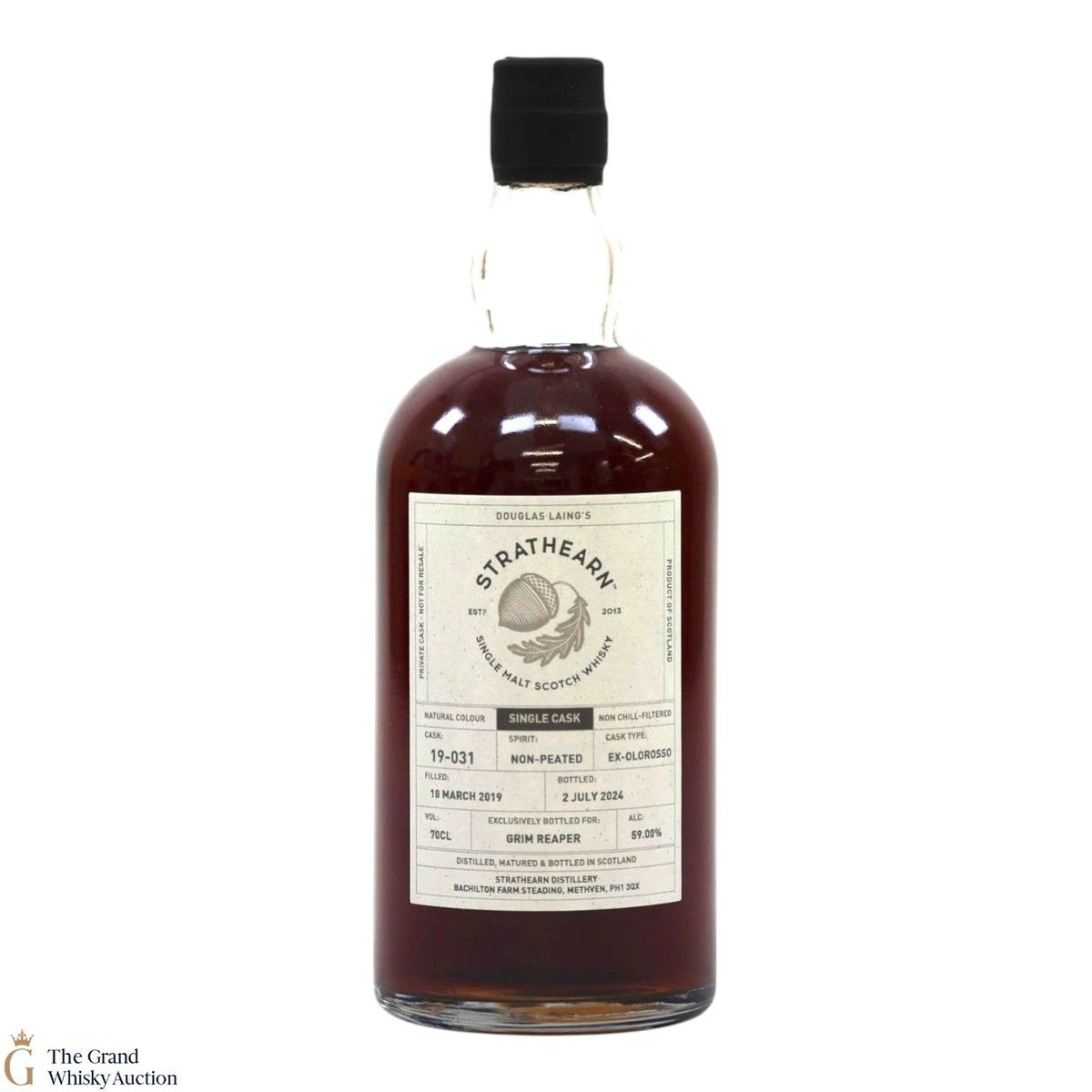 Strathearn - 2019 Single Cask #19-031 - Exclusively bottled for Dawson-Clark
