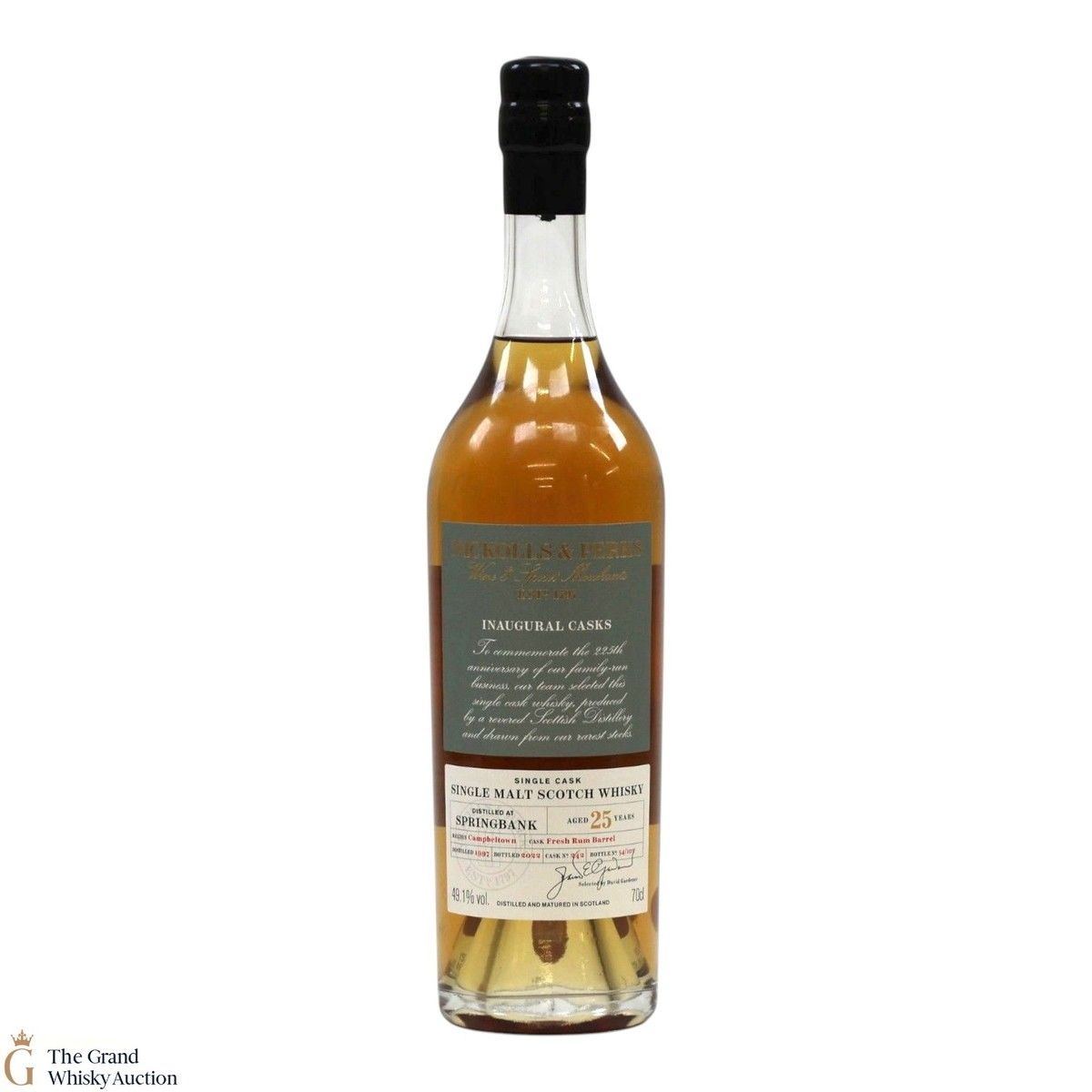 Springbank - 25 Year Old 1997 - Nickolls & Perks Inaugural Casks