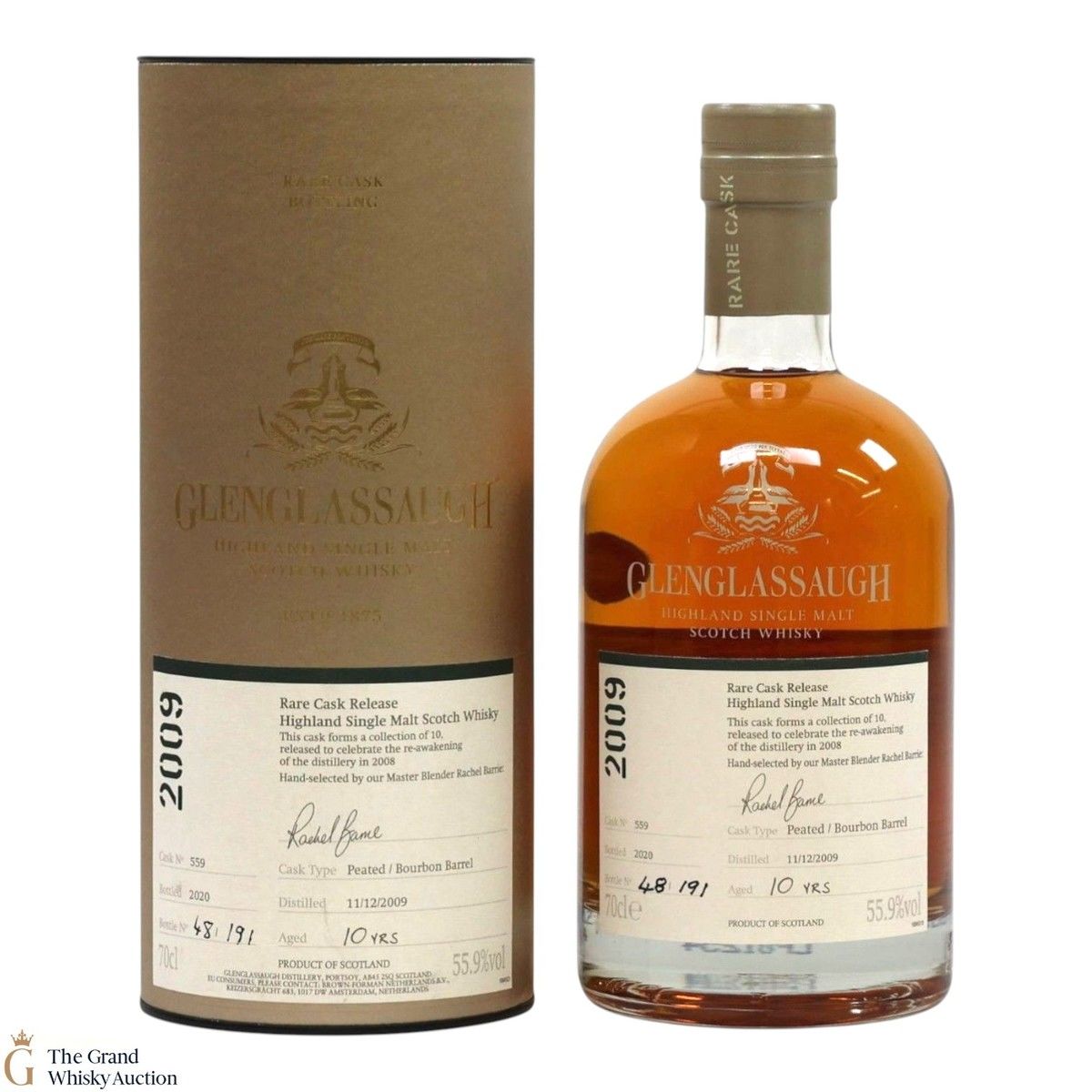 Glenglassaugh - 10 Year Old 2009 - Peated Bourbon Barrel #559