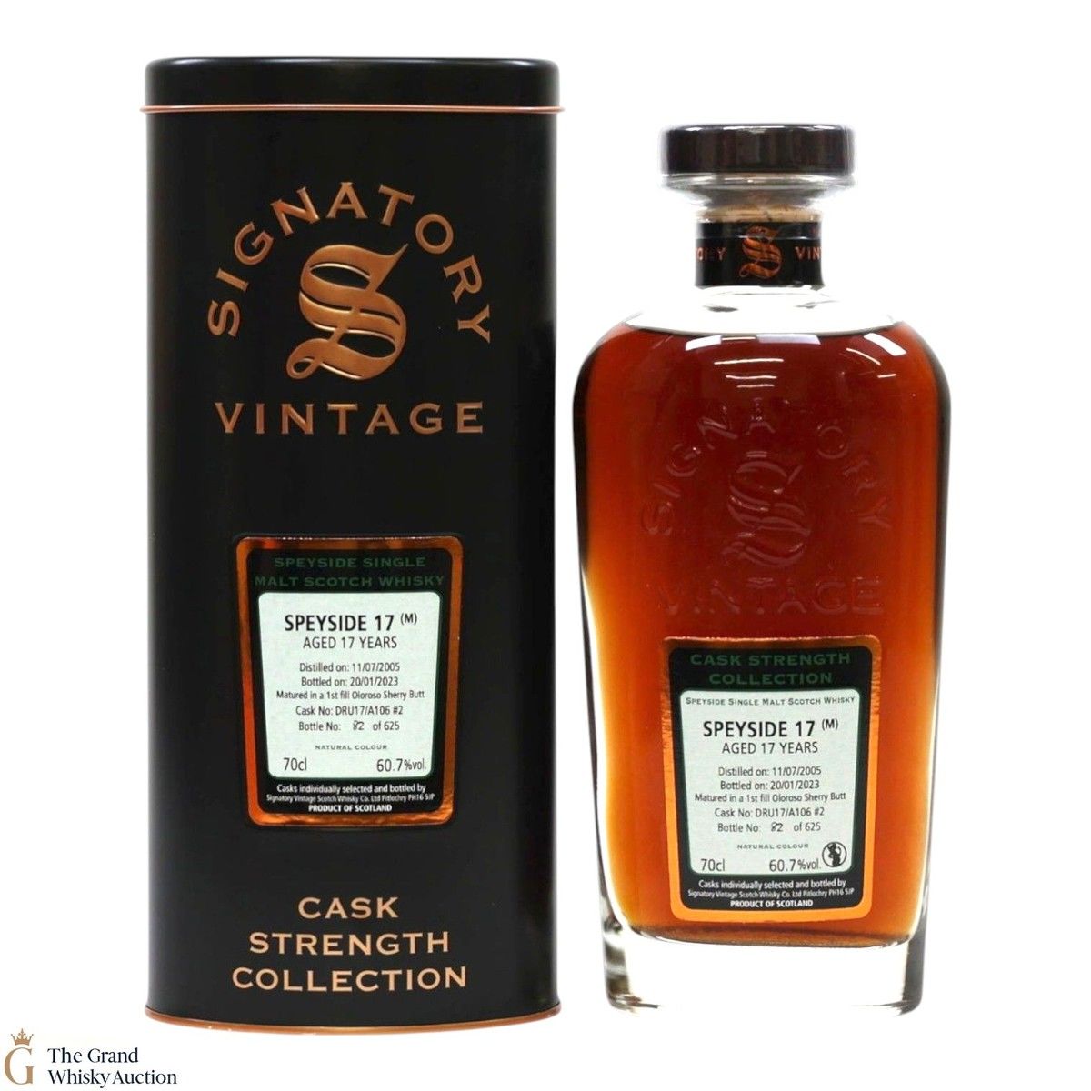 Speyside - 17 Year Old 2005 1st Fill Oloroso Sherry Butt Signatory #2