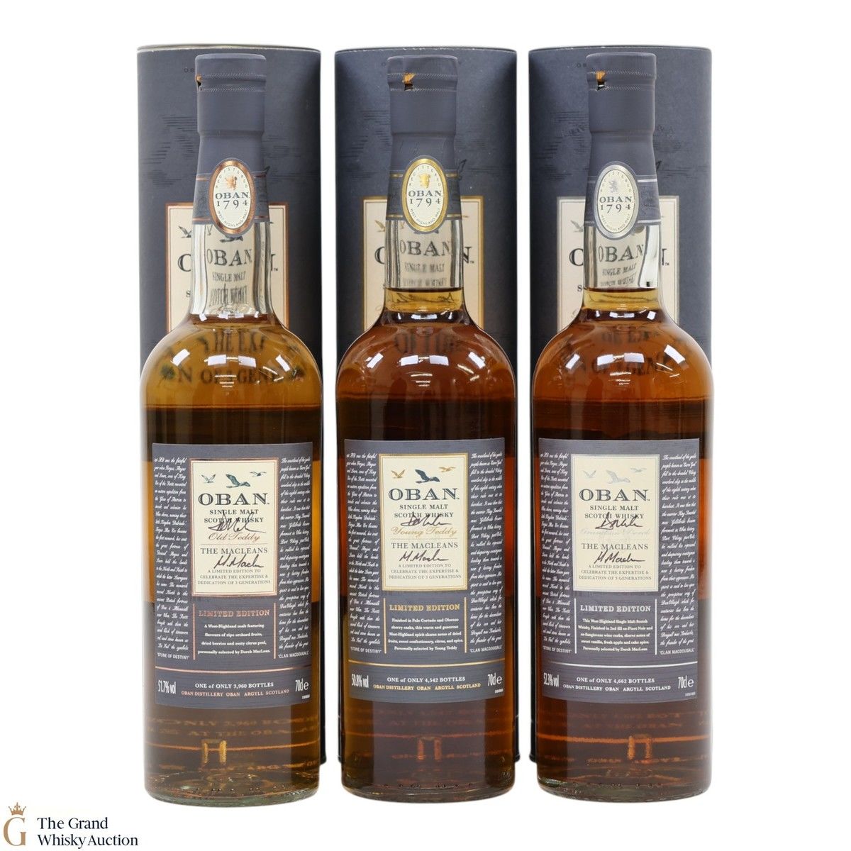Oban - The Maclean's (3x70cl) SIGNED