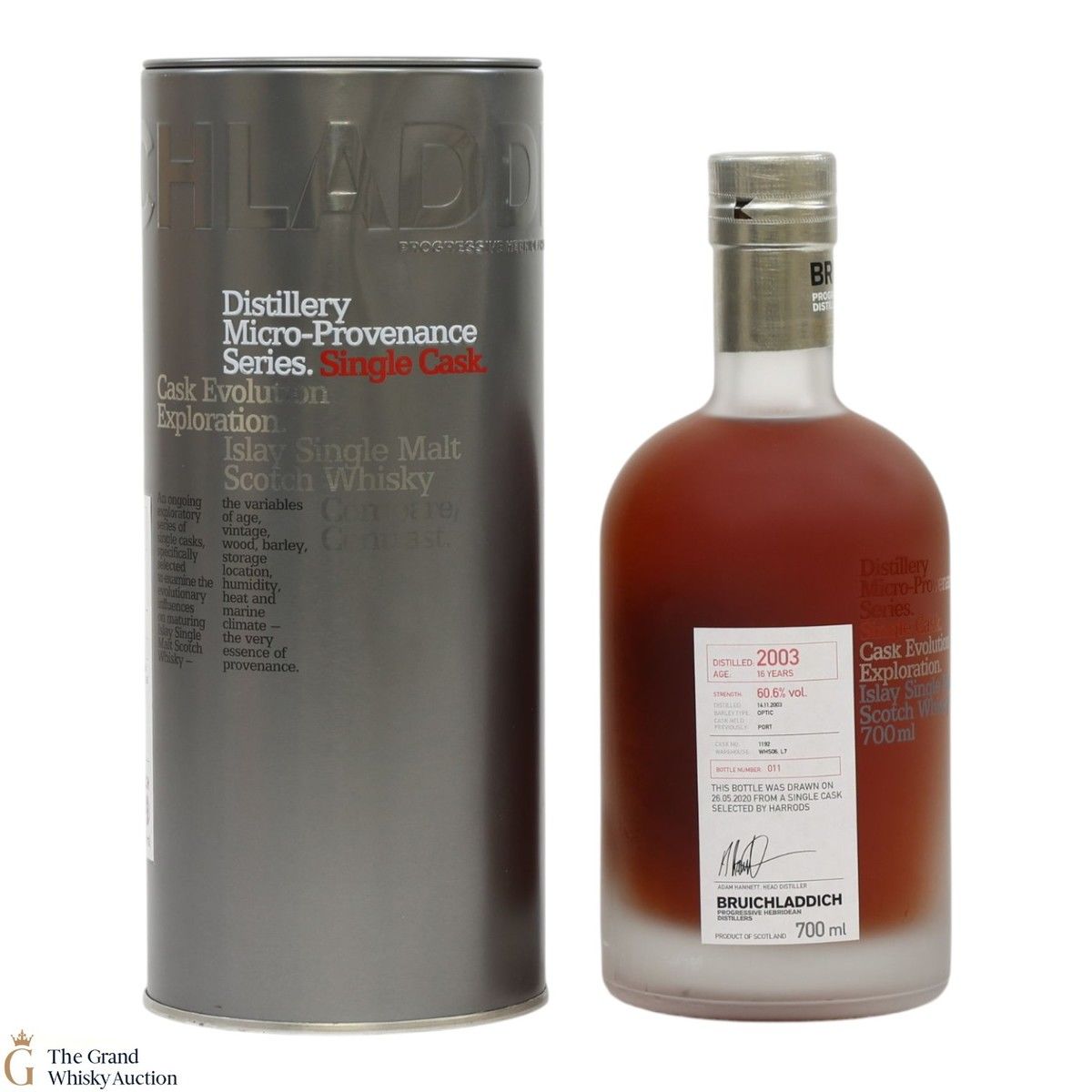 Bruichladdich - 16 Year Old 2003 - Micro Provenance #1192 Harrods