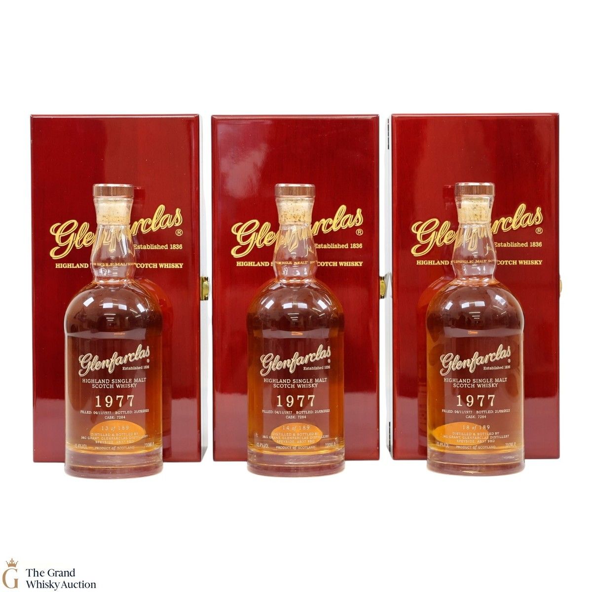 Glenfarclas - 44 Year Old 1977 - Single Cask #7284 (3x70cl)