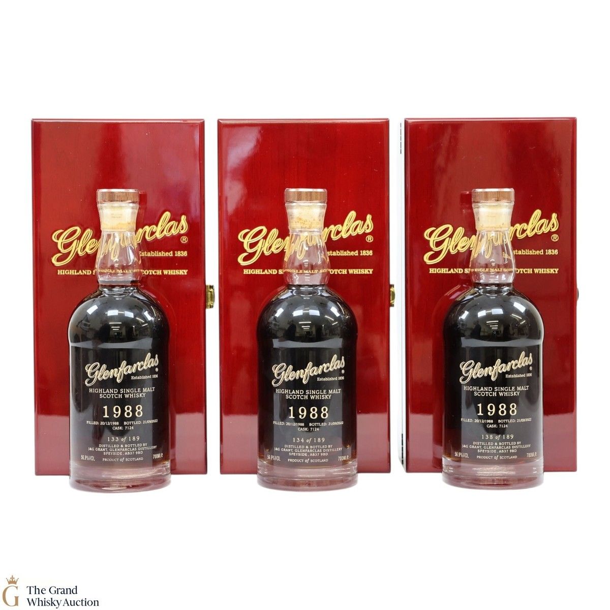 Glenfarclas - 33 Year Old 1988 - Single Cask #7124 (3x70cl)