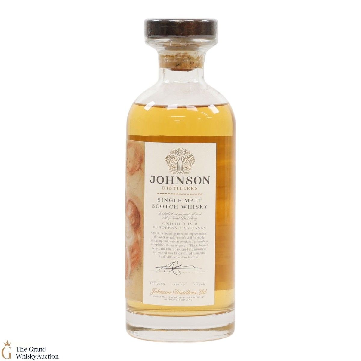 Johnson Distillers - Undisclosed Highland - Finished in 3 European Oak Casks - Renoir Mère allaitant