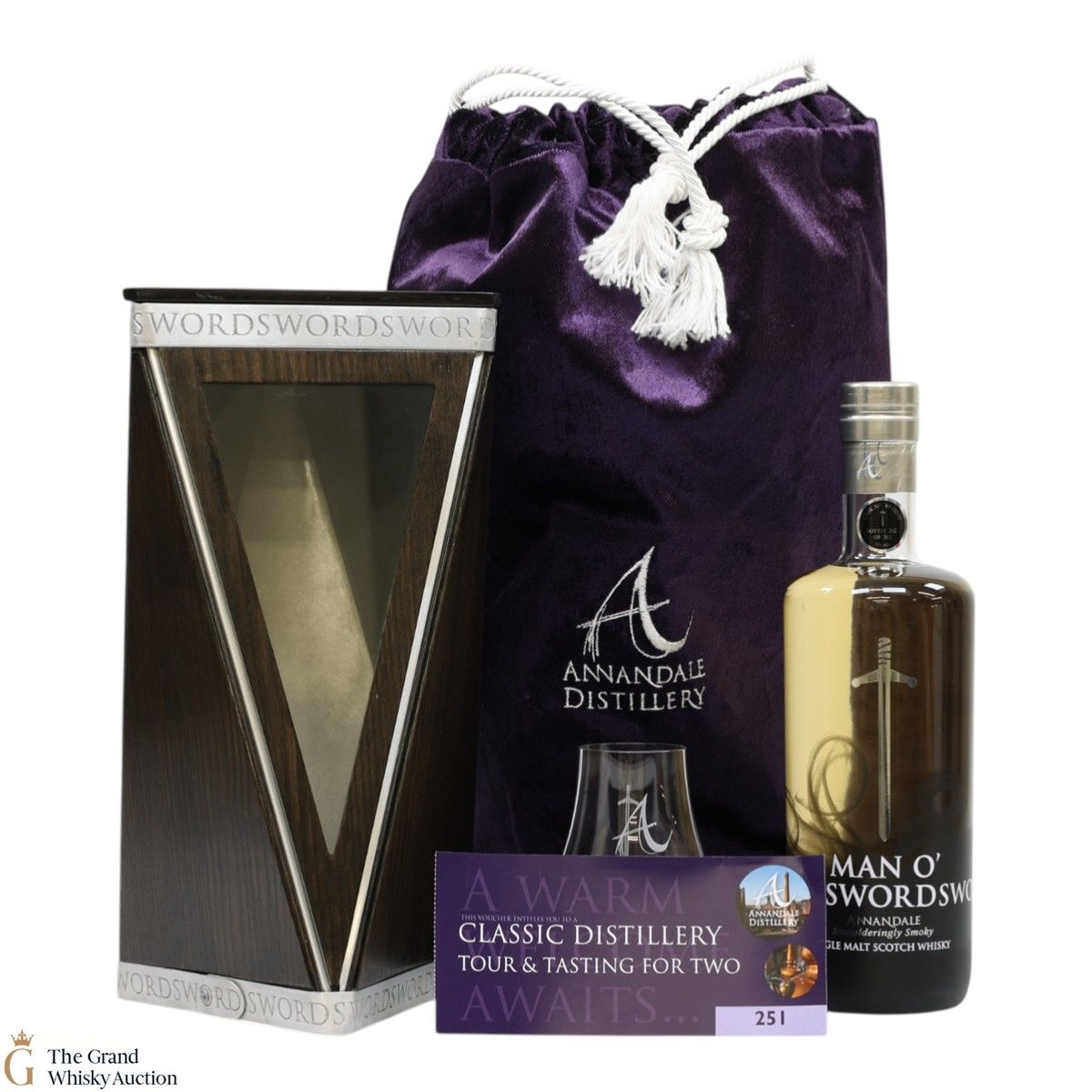Annandale - Man O’Sword - Cask #40 - Smoulderingly Smoky & Glass & Distillery Tour For Two