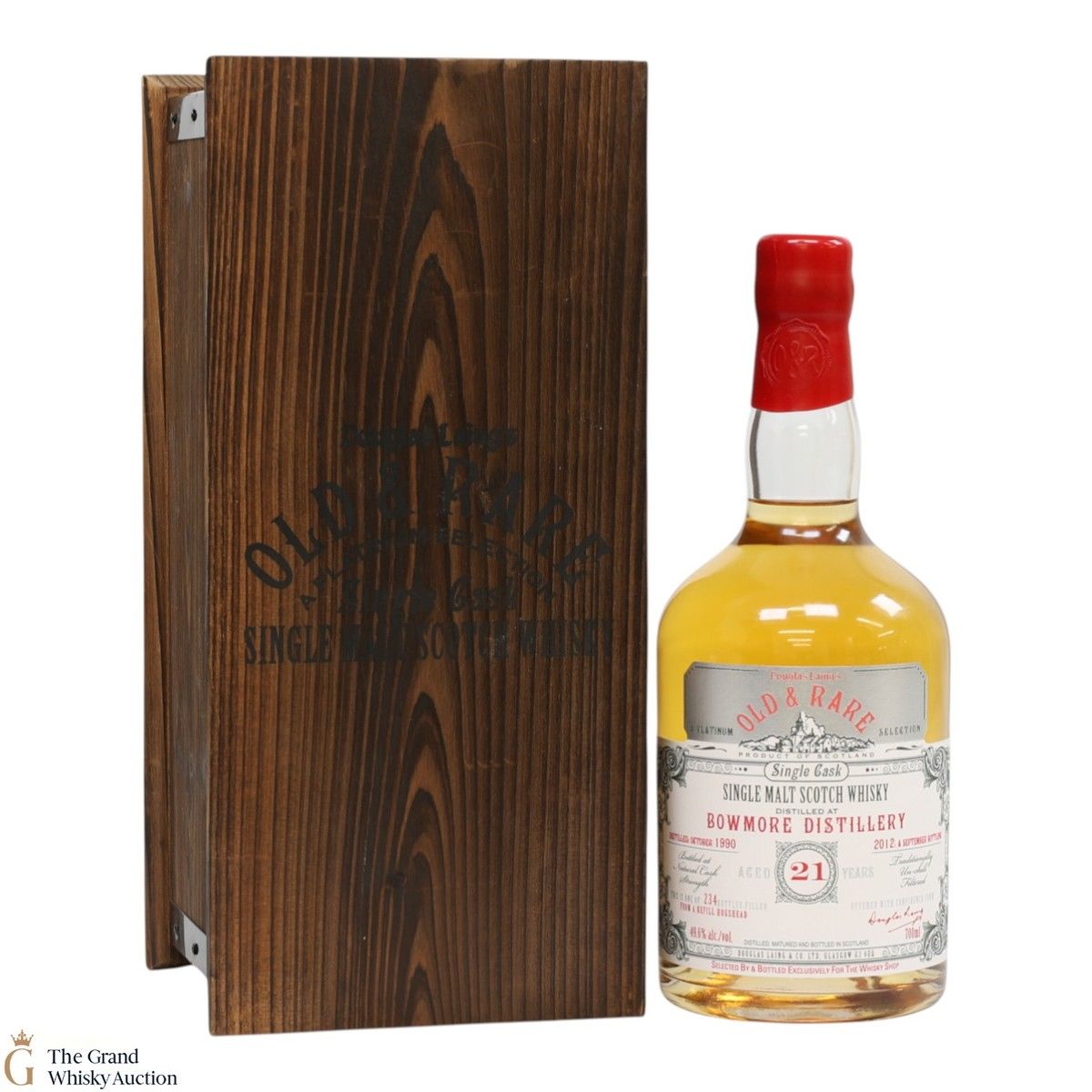 Bowmore - 21 Year Old 1990 - Hunter Laing - Old & Rare (CRACKED SEAL)