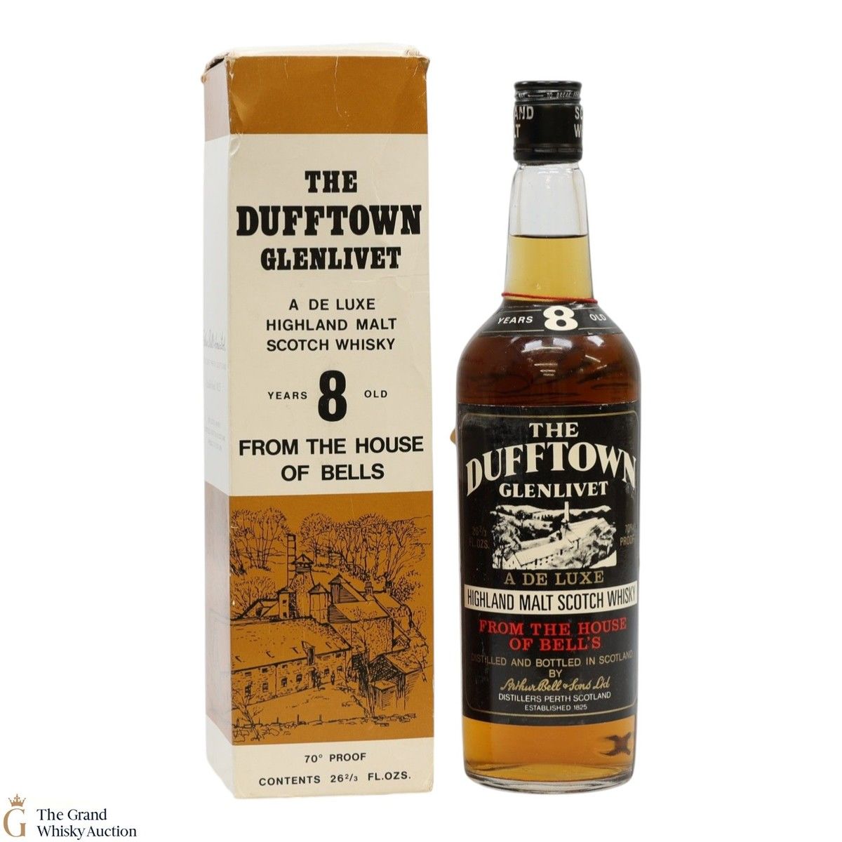 Dufftown-Glenlivet - 8 Year Old - 70 Proof 1970s (26 2/3 Fl Ozs)