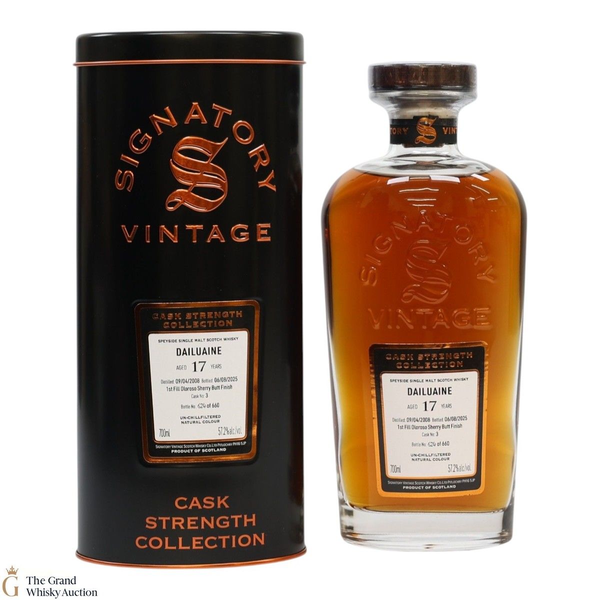 Dailuaine - 17 Year Old 2008 - #3 Cask Strength - Signatory Vintage 