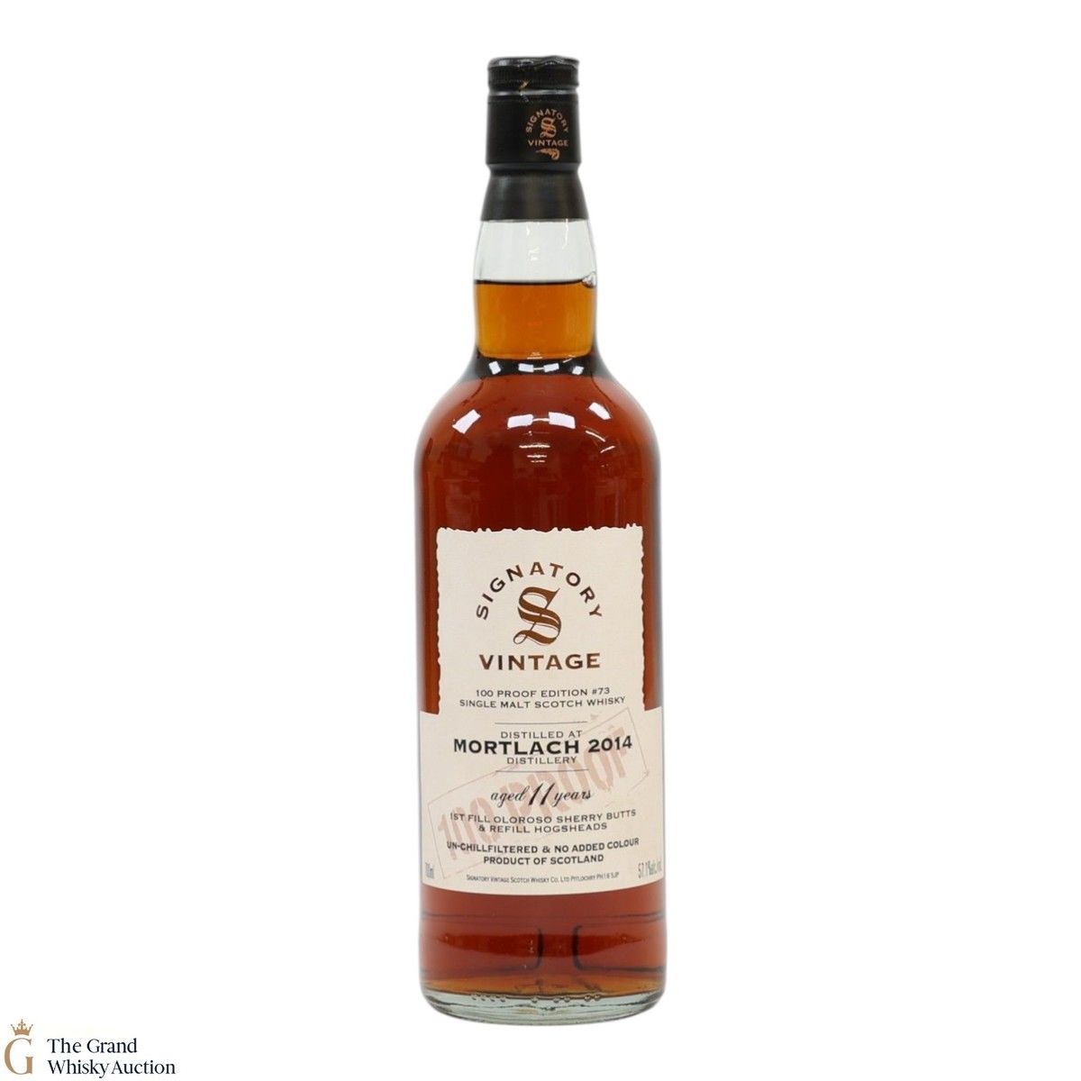 Mortlach - 11 Year Old 2014 - Signatory Vintage 100 Proof Edition #73