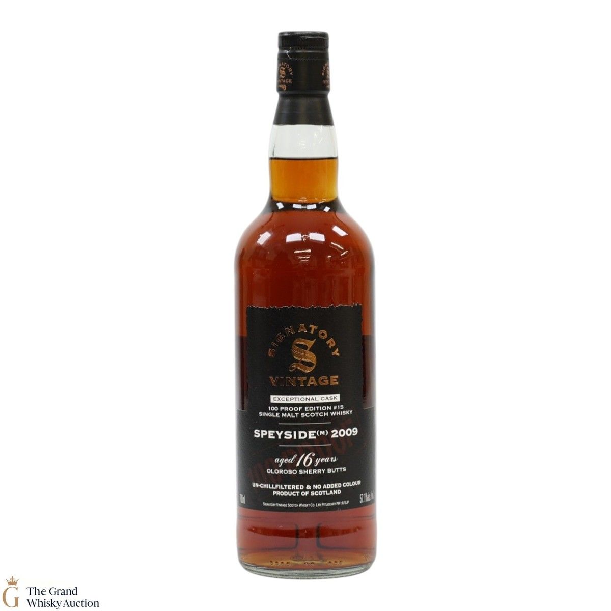 Speyside - 16 Year Old 2009 - Signatory Vintage 100 Proof Edition #15 - Exceptional Cask