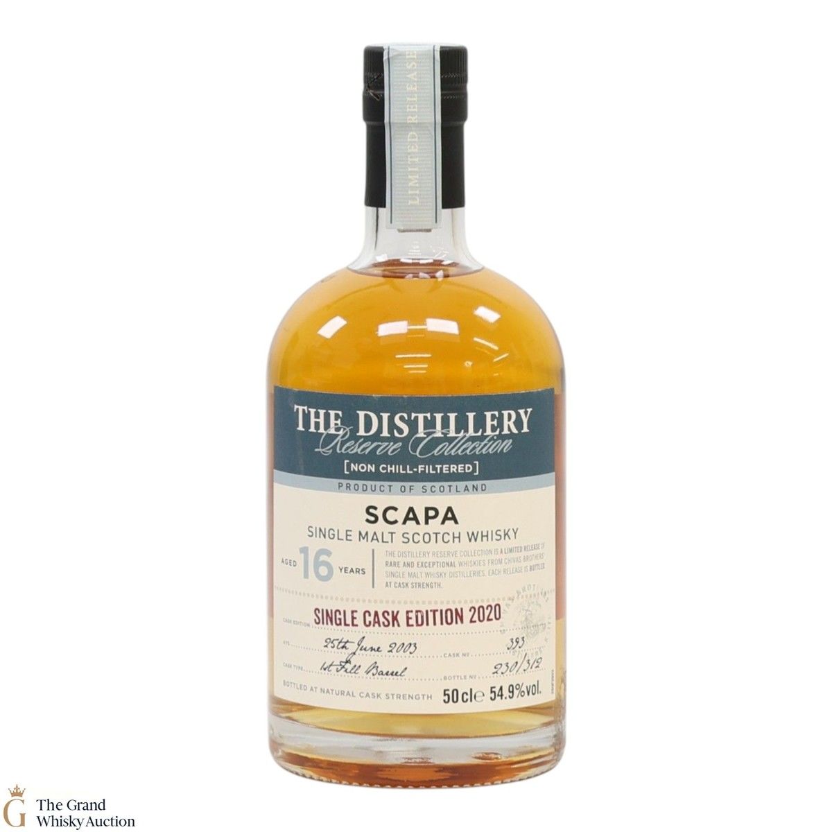 Scapa - 16 Year Old 2003 - Single Cask #393 - Distillery Reserve (50cl)