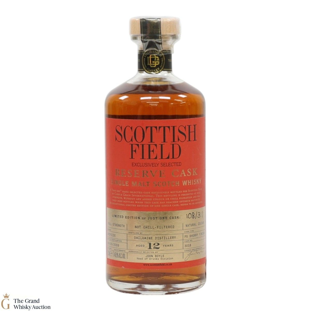 Dailuaine - 12 Year Old - Scottish Field Reserve Cask #3018