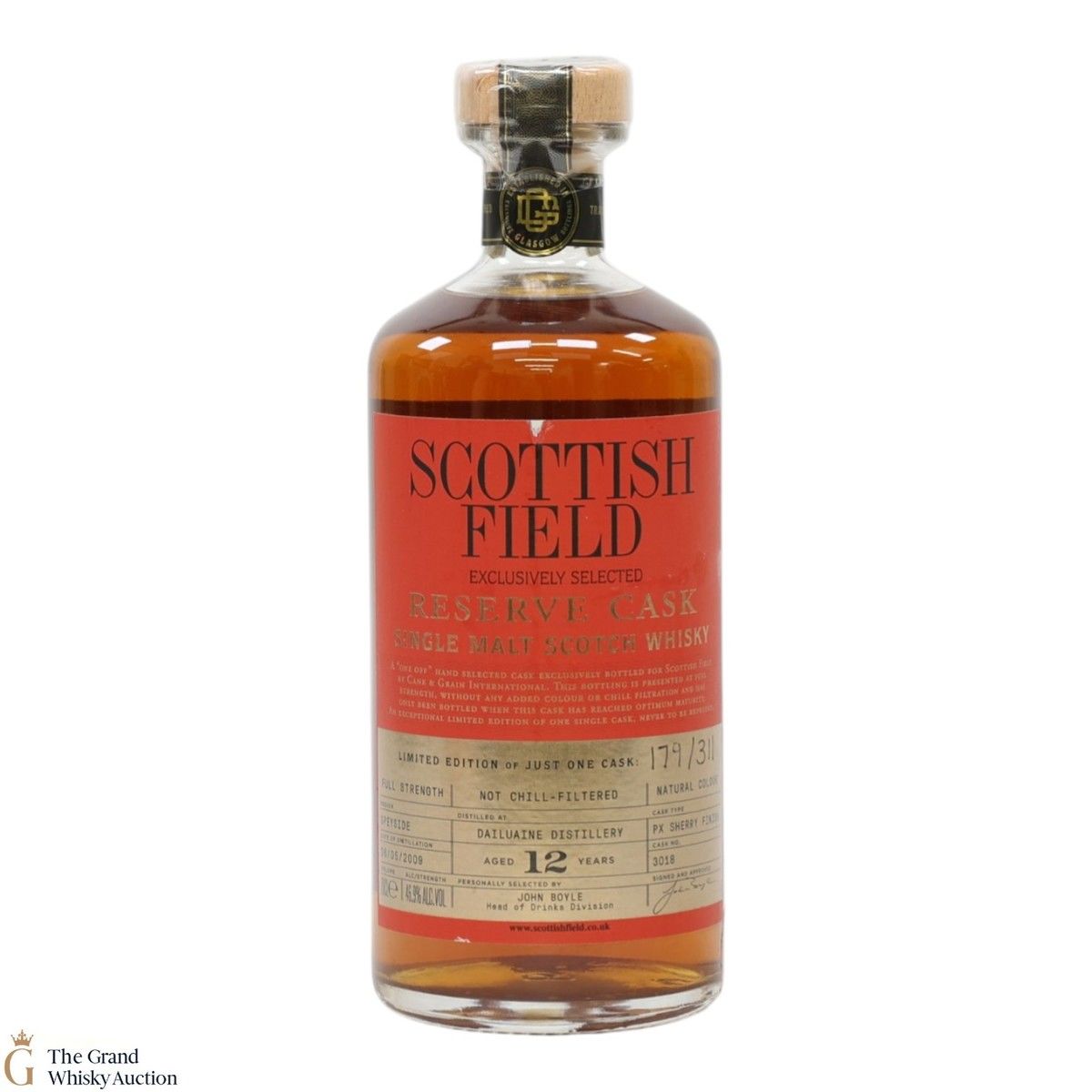 Dailuaine - 12 Year Old - Scottish Field Reserve Cask #3018