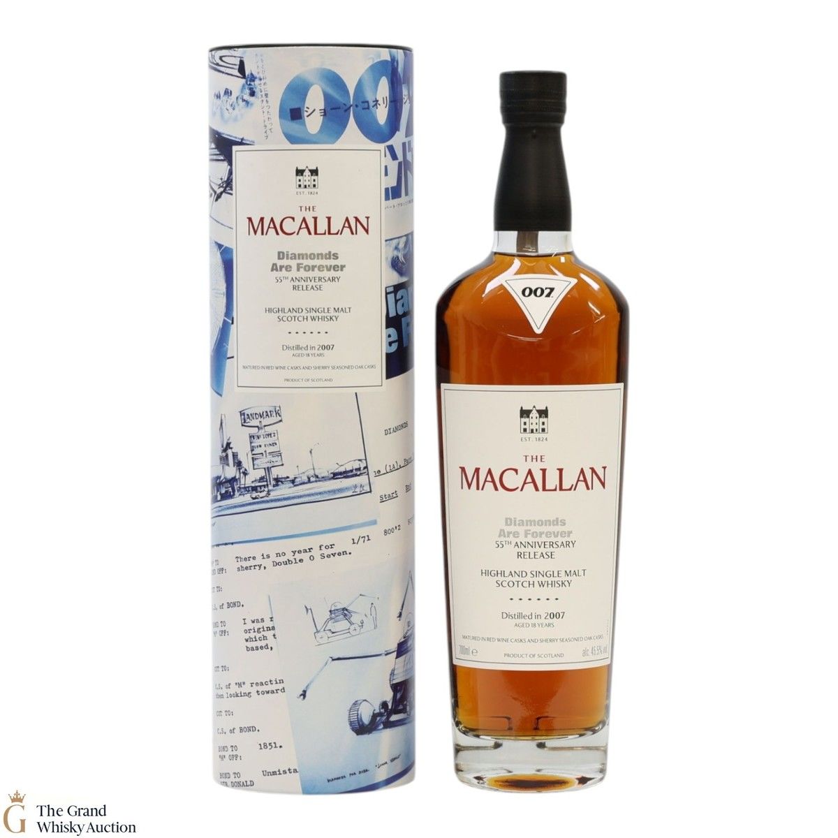 Macallan - 18 Year Old 2007 - James Bond 55th Anniversary - Diamonds Are Forever