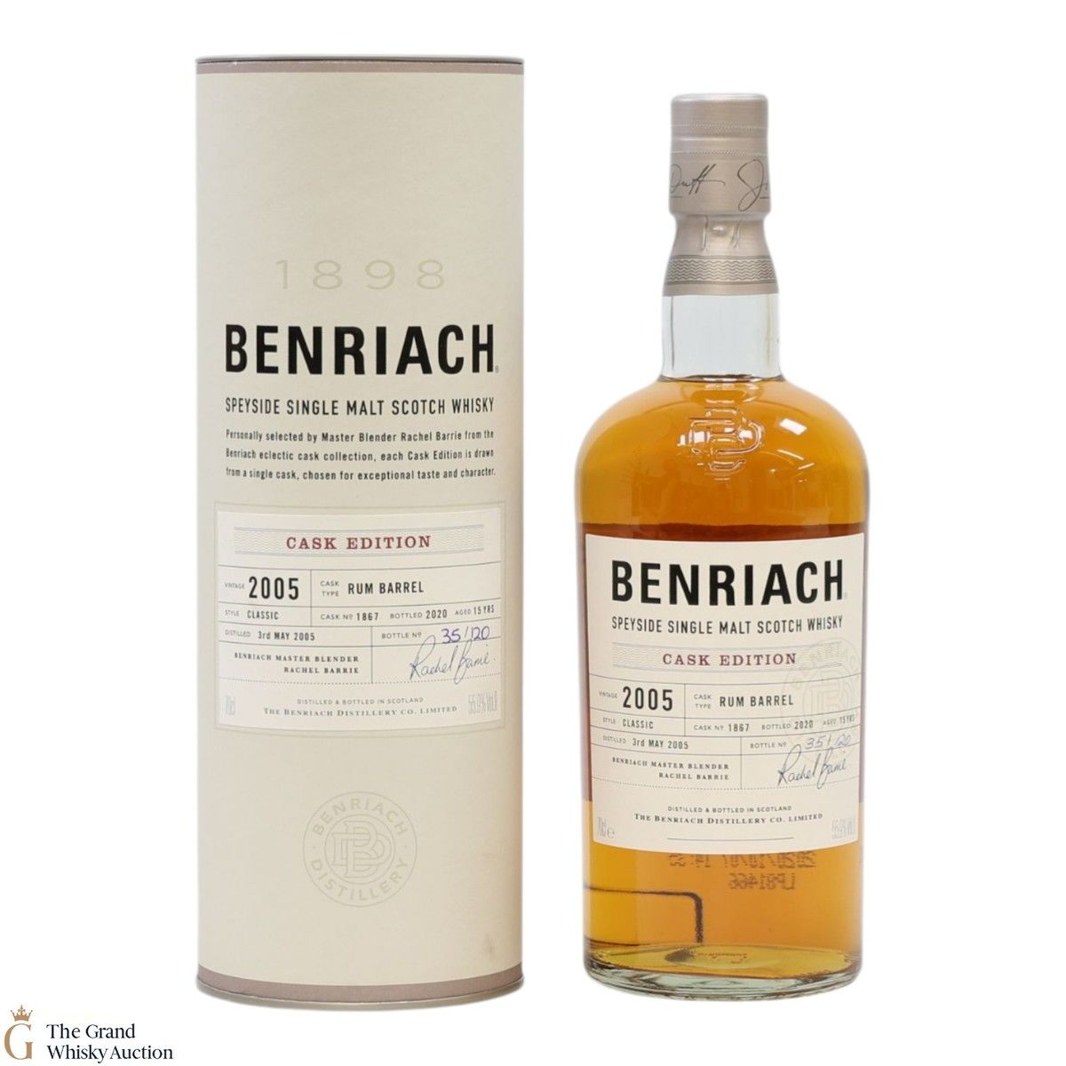 Benriach - 15 Year Old 2005 - Rum Barrel #1867 - Cask Edition