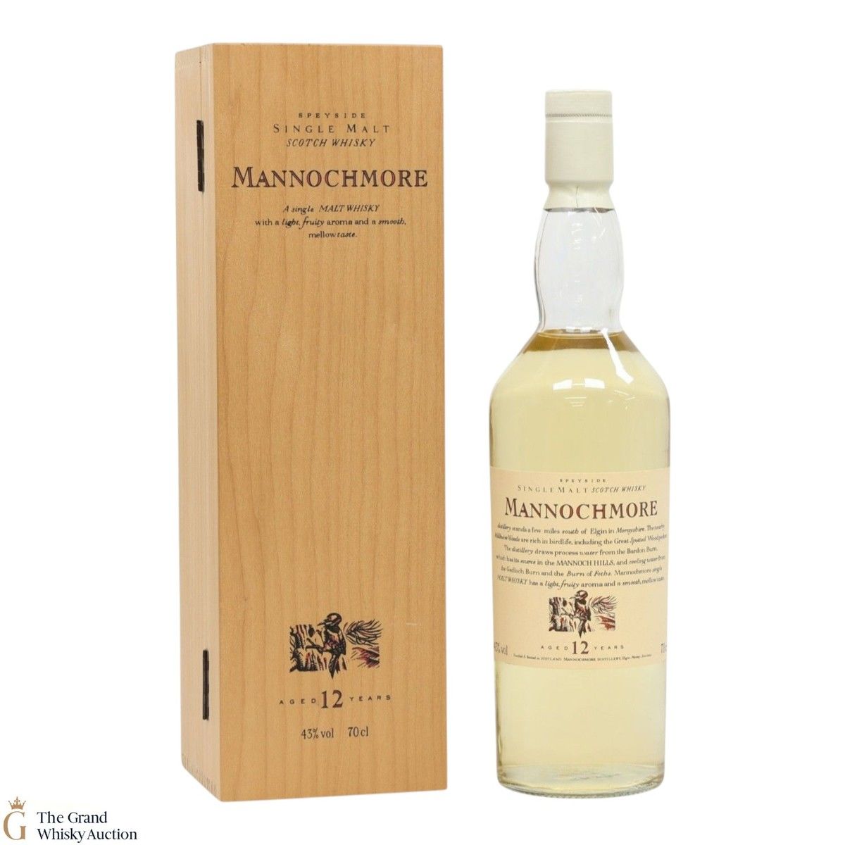 Mannochmore - 12 Year Old - Flora and Fauna (Wooden Box & White Cap)