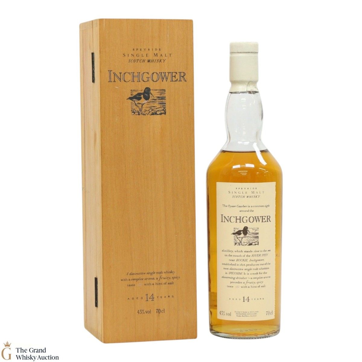 Inchgower - 14 Year Old - Flora and Fauna (Wooden Box & White Top)