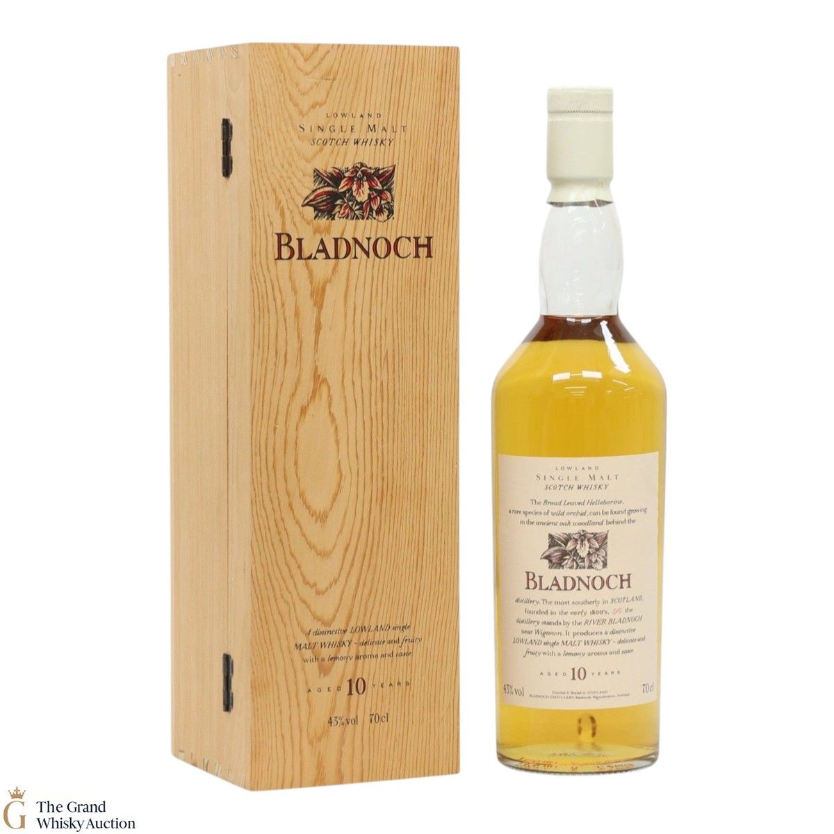 Bladnoch - 10 Year Old - Flora and Fauna (Wooden Box & White Top)