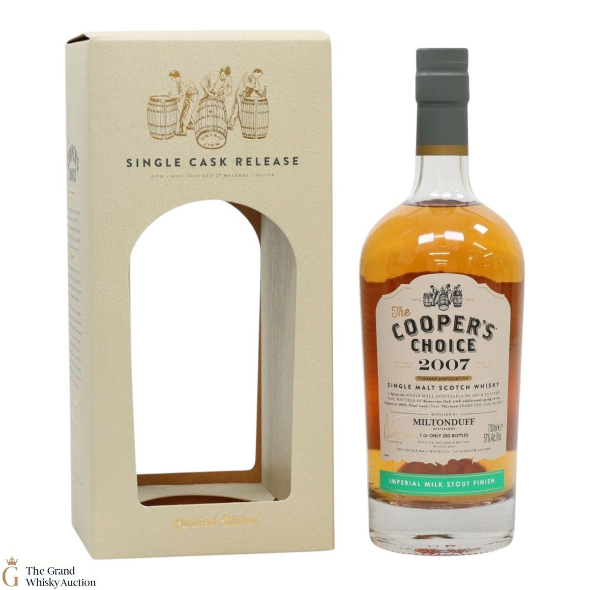 Miltonduff - 13 Year Old 2007 - Imperial Milk Stout Finish - Cooper's Choice